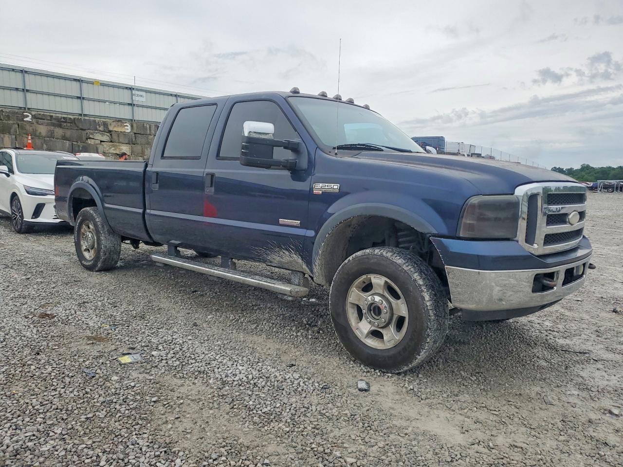 2005 Ford F250 Super Duty Blue vin: 1FTSW21P05EA43911