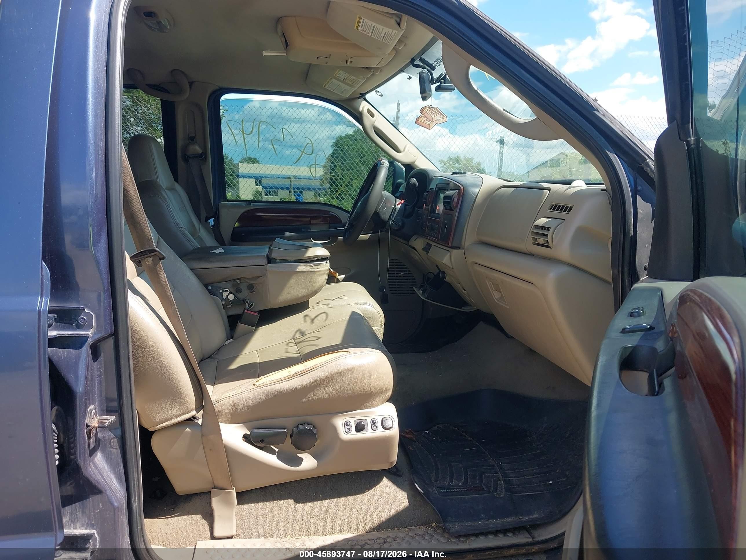 2006 Ford F-250 Lariat/xl/xlt Blue vin: 1FTSW21P06EA89000