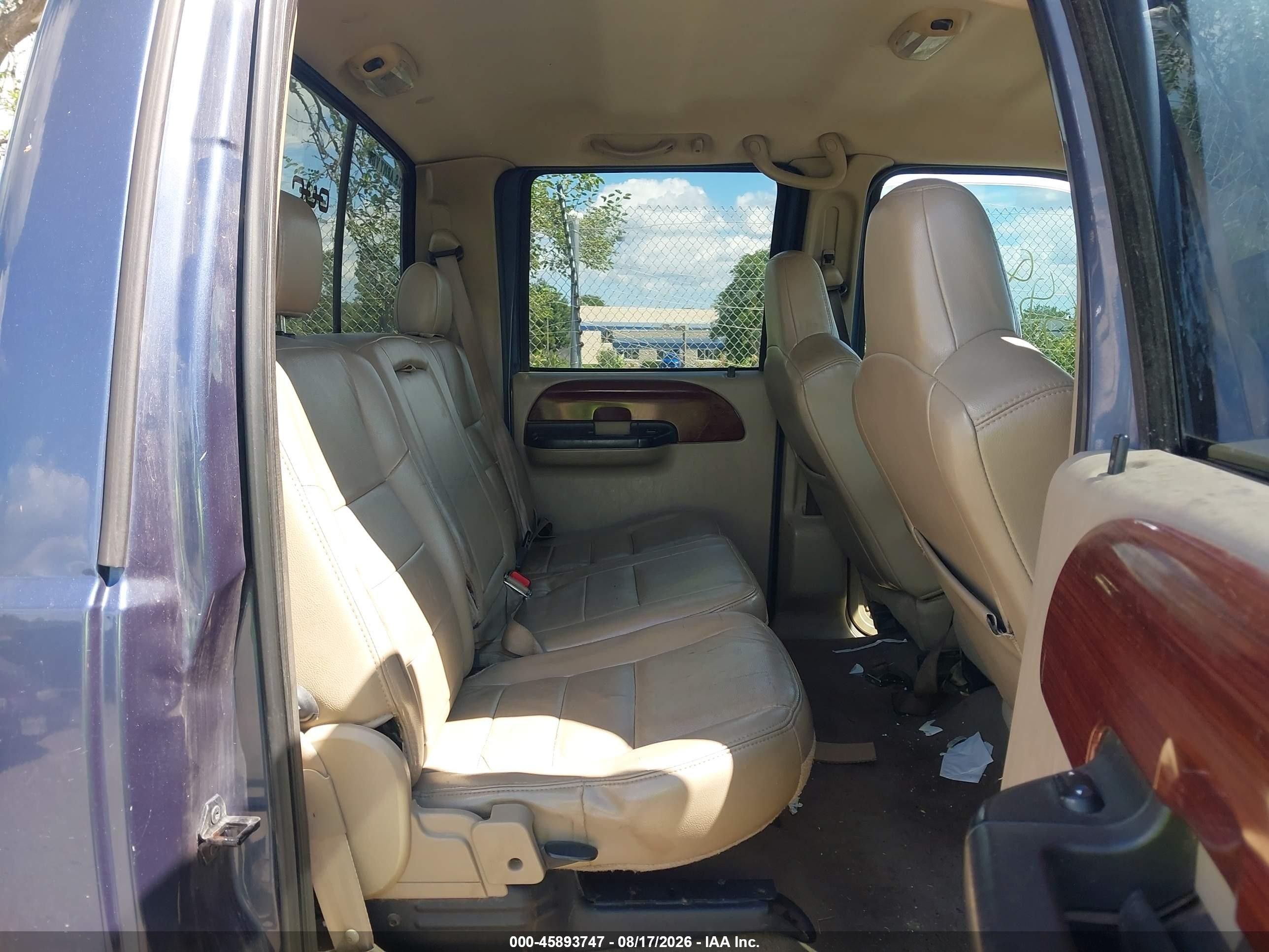 2006 Ford F-250 Lariat/xl/xlt Blue vin: 1FTSW21P06EA89000
