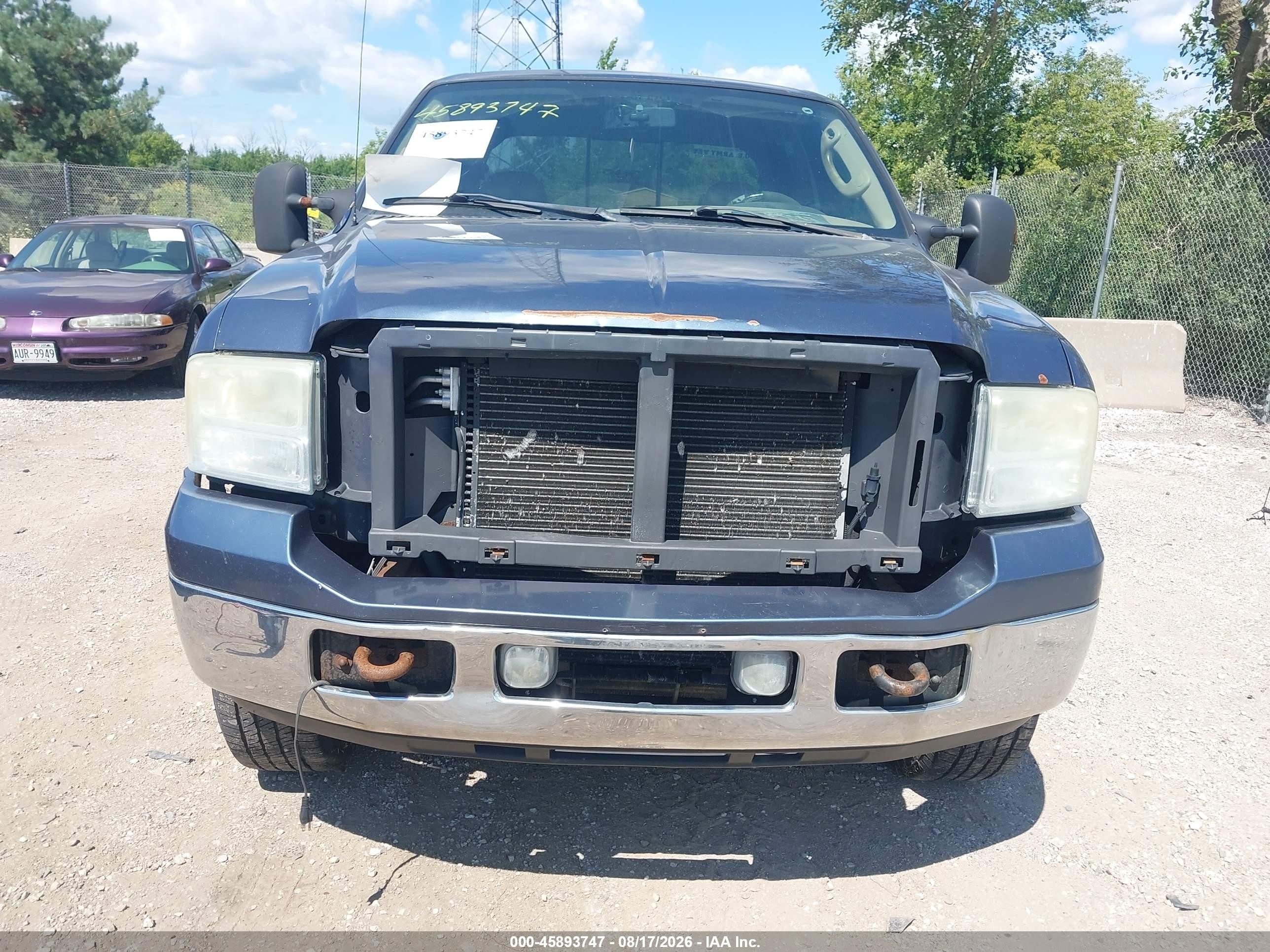 2006 Ford F-250 Lariat/xl/xlt Blue vin: 1FTSW21P06EA89000