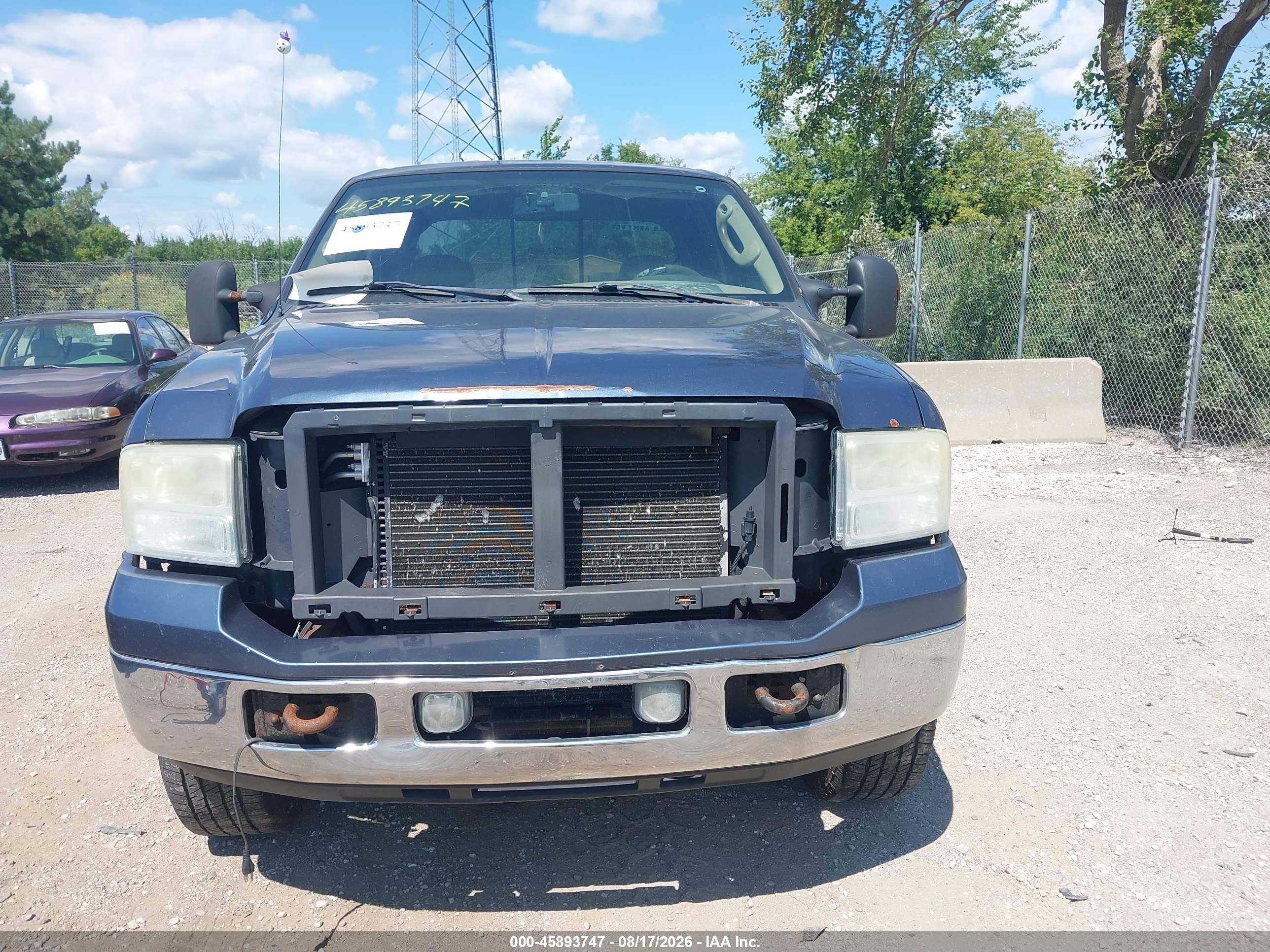2006 Ford F-250 Lariat/xl/xlt Blue vin: 1FTSW21P06EA89000