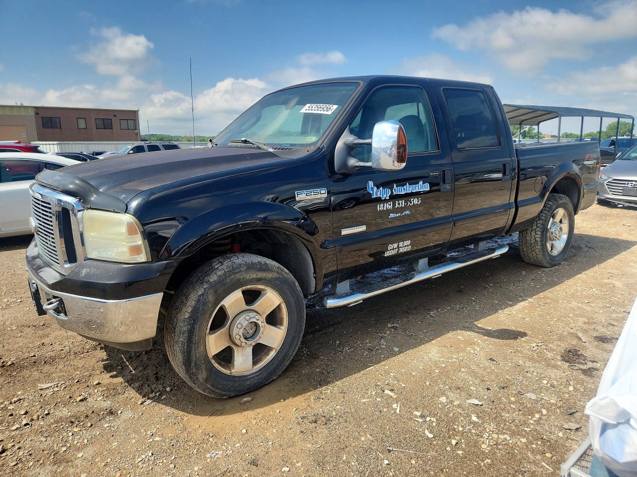 2006 Ford F250 Super Duty Черный vin: 1FTSW21P06EB77268