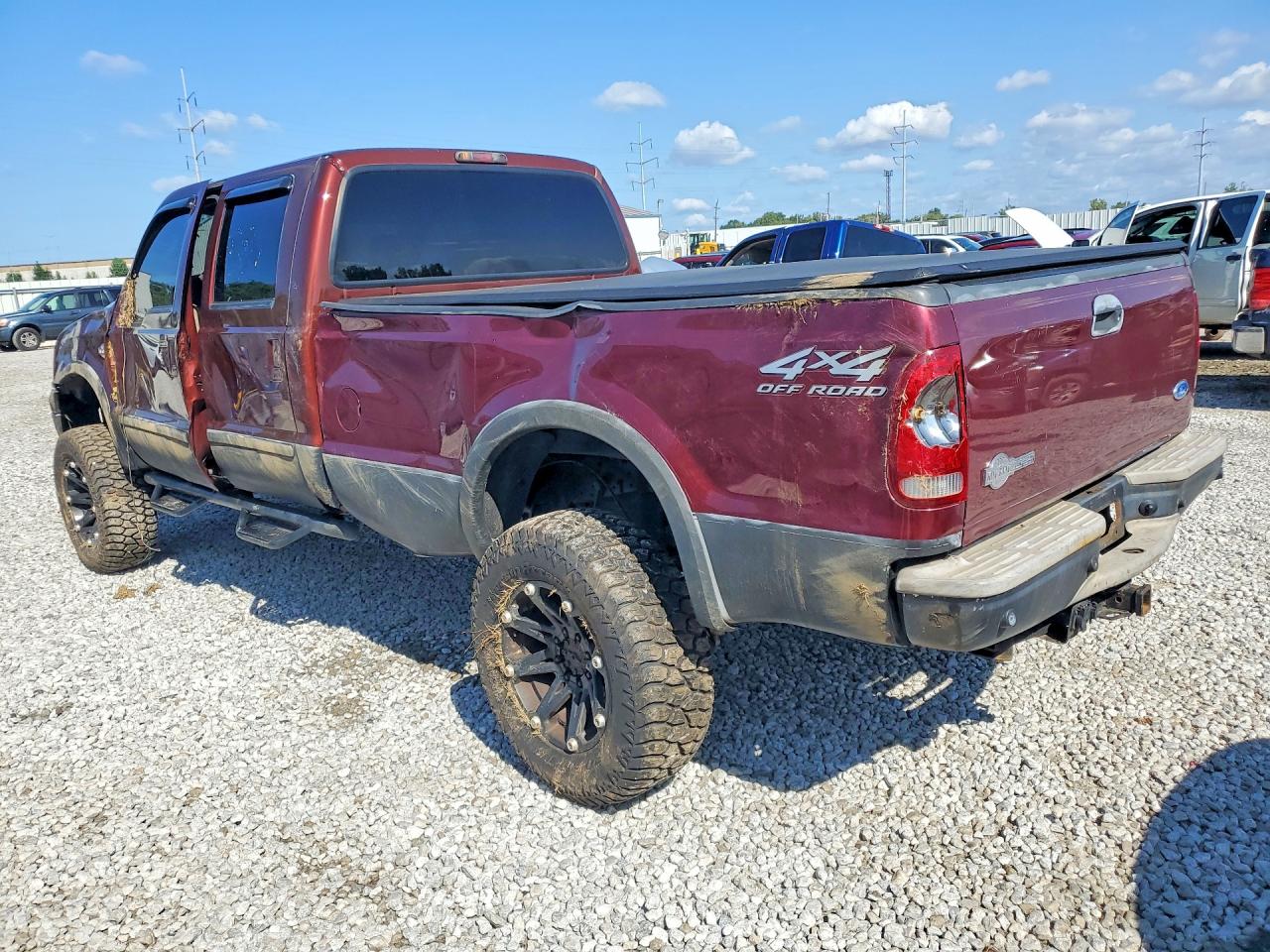 2006 Ford F250 Super Duty Burgundy vin: 1FTSW21P06ED15570