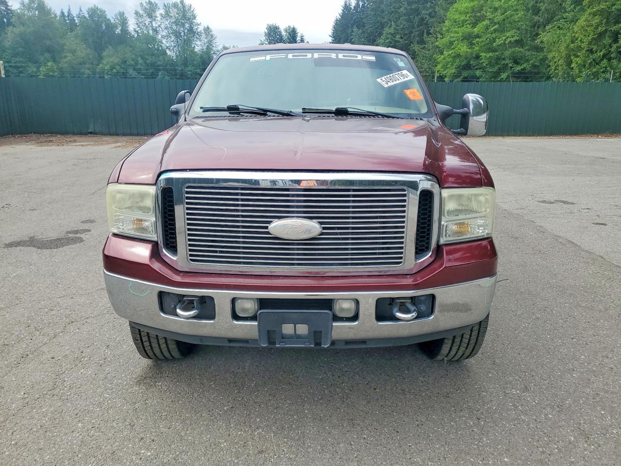 2007 Ford F250 Super Duty Maroon vin: 1FTSW21P07EB13586