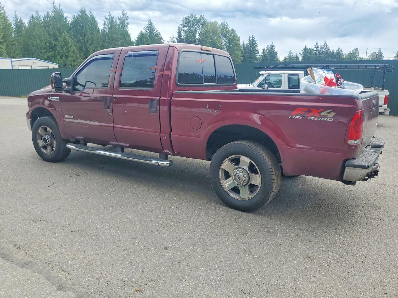 2007 Ford F250 Super Duty Maroon vin: 1FTSW21P07EB13586