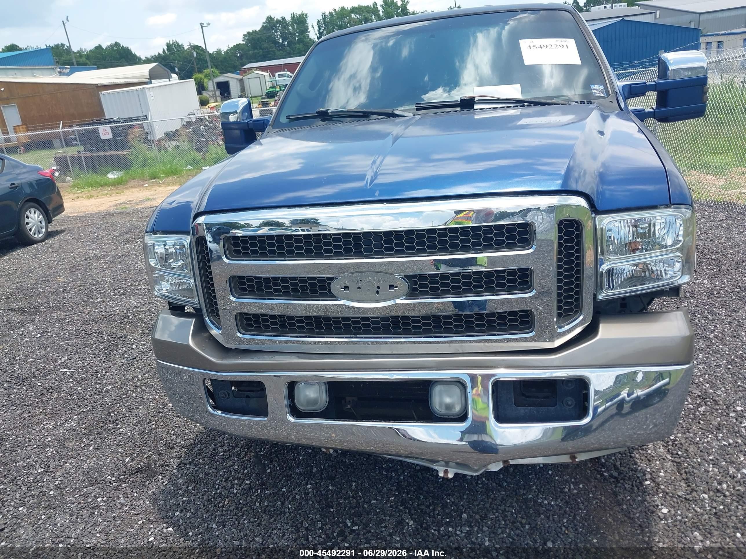 2005 Ford F-250 Lariat/xl/xlt Blue vin: 1FTSW21P15EB50305