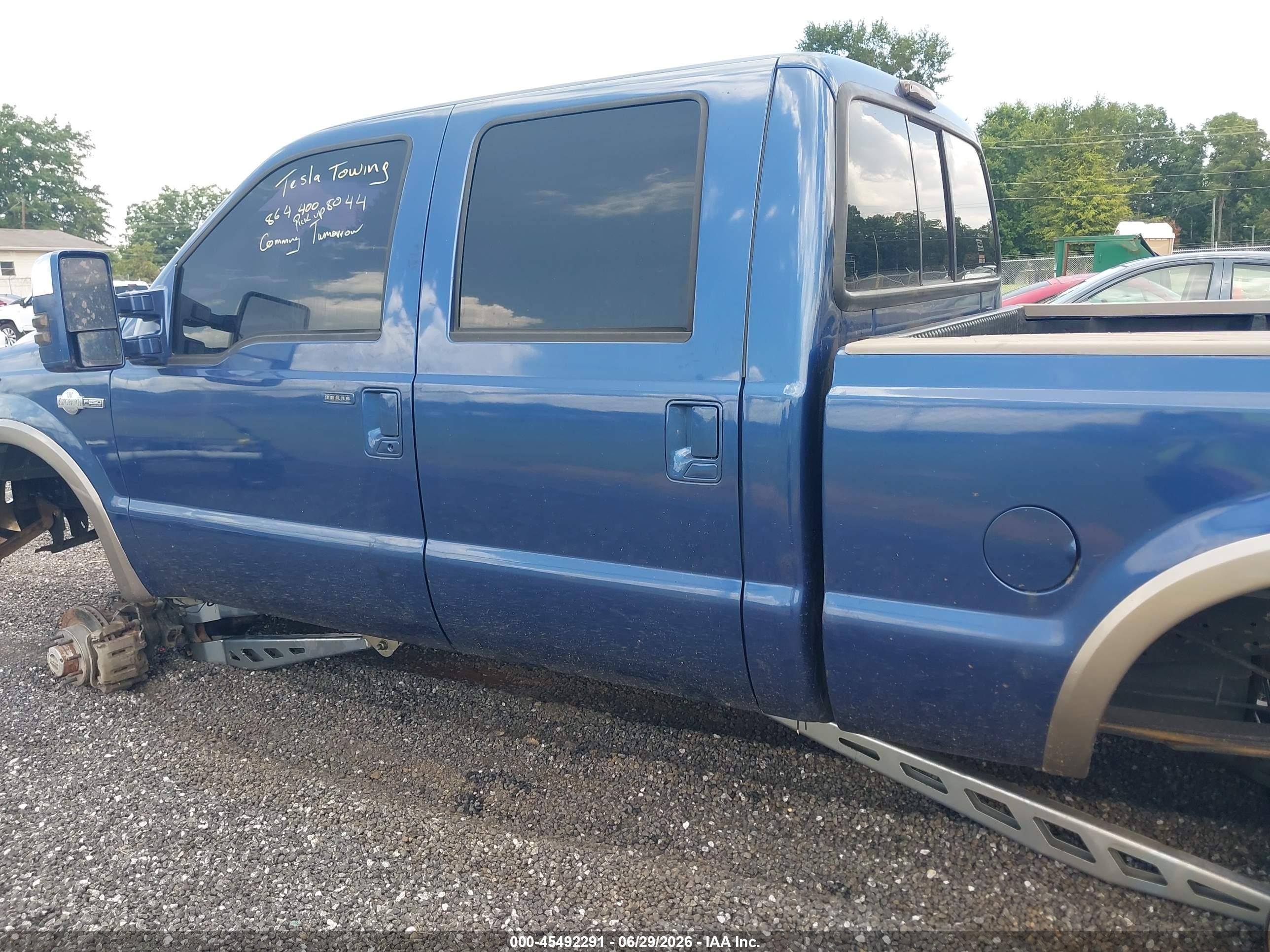 2005 Ford F-250 Lariat/xl/xlt Blue vin: 1FTSW21P15EB50305