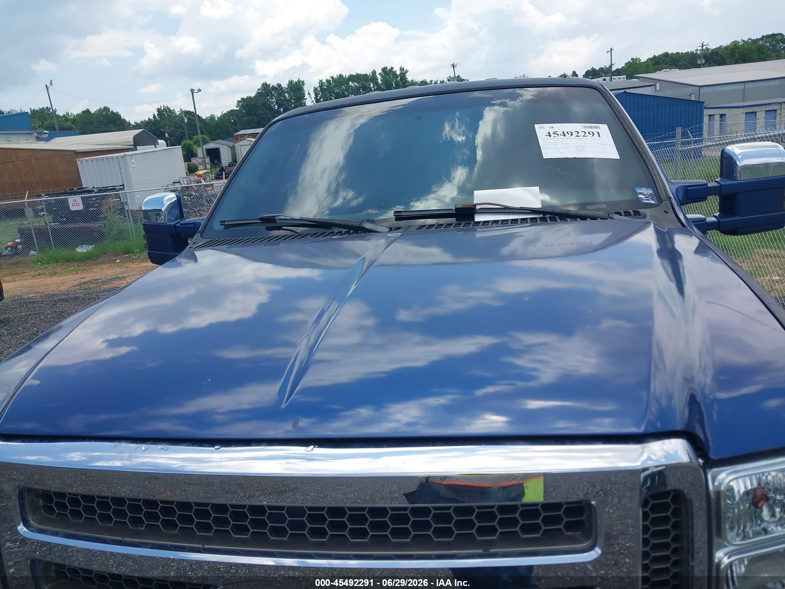 2005 Ford F-250 Lariat/xl/xlt Blue vin: 1FTSW21P15EB50305
