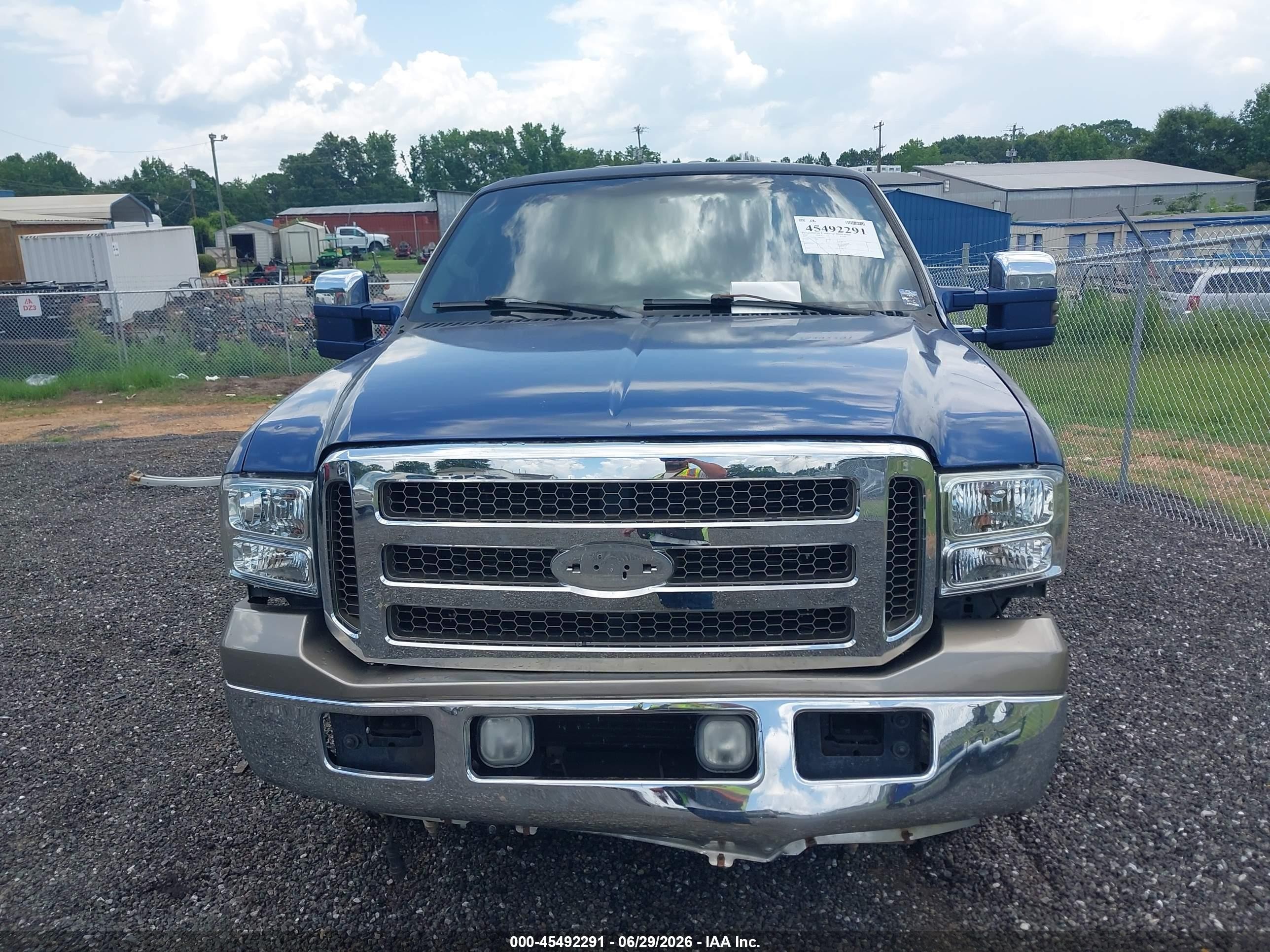 2005 Ford F-250 Lariat/xl/xlt Blue vin: 1FTSW21P15EB50305