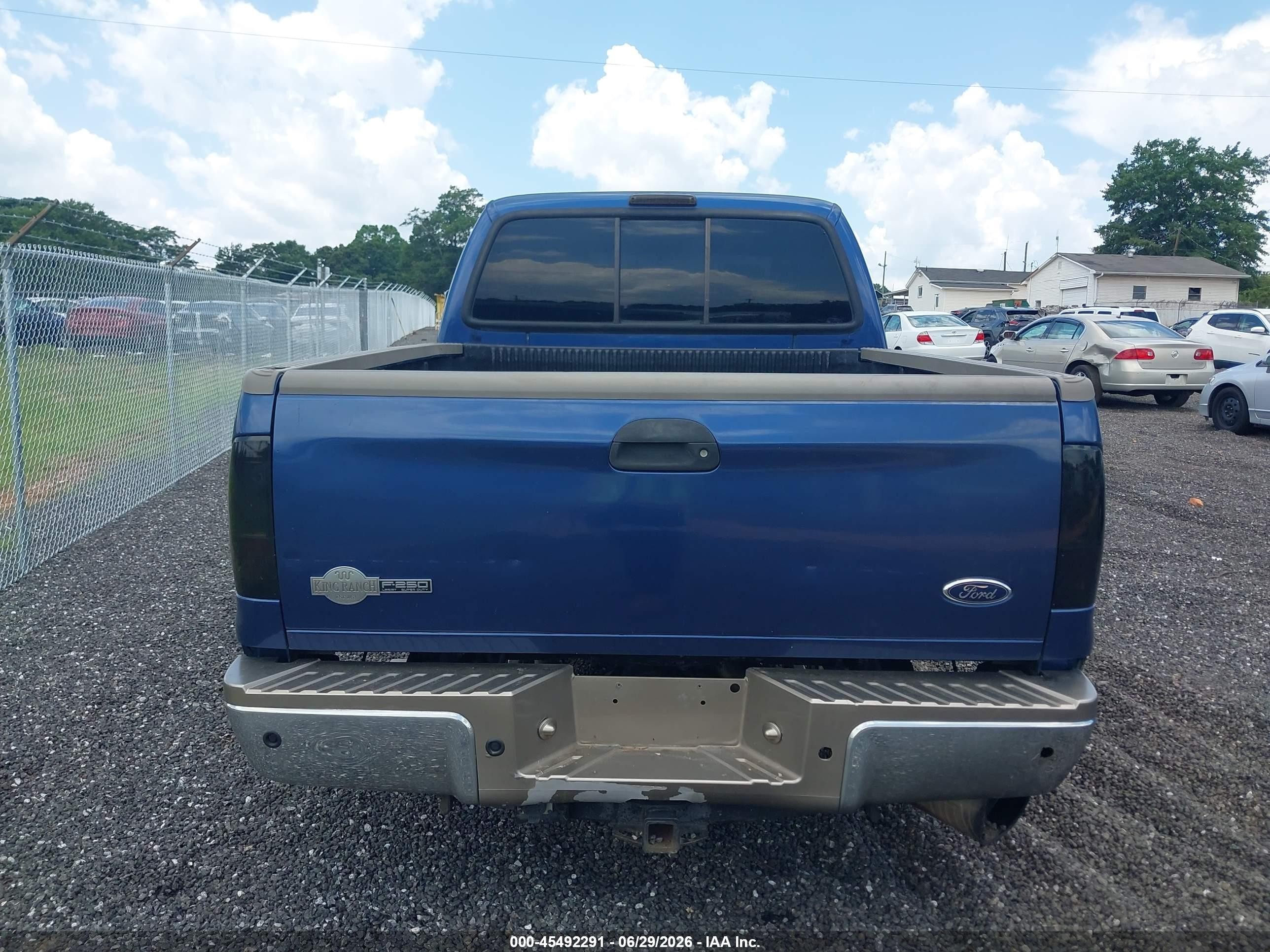 2005 Ford F-250 Lariat/xl/xlt Blue vin: 1FTSW21P15EB50305