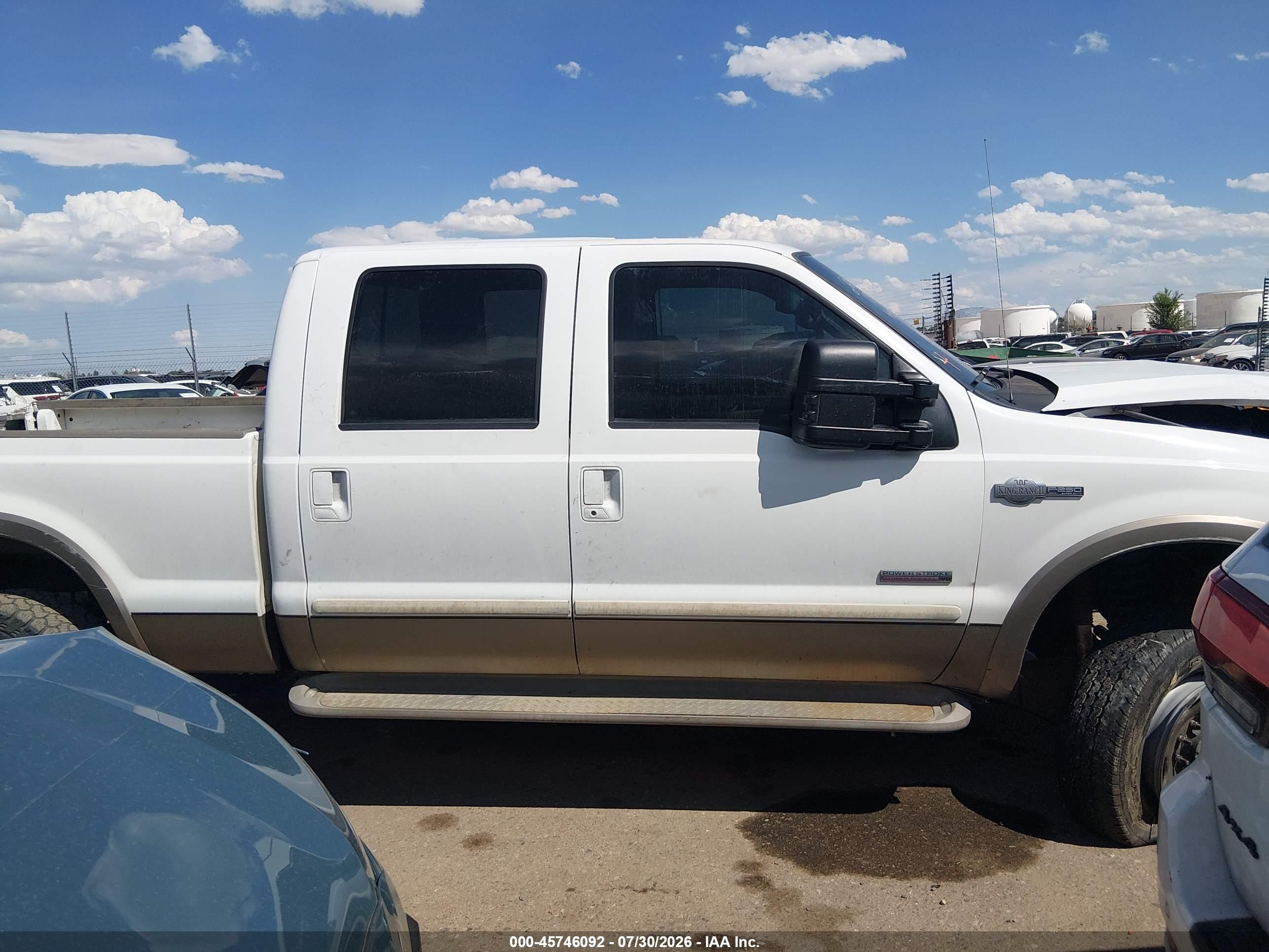 2005 Ford F-250 Lariat/xl/xlt Белый vin: 1FTSW21P15EC22541