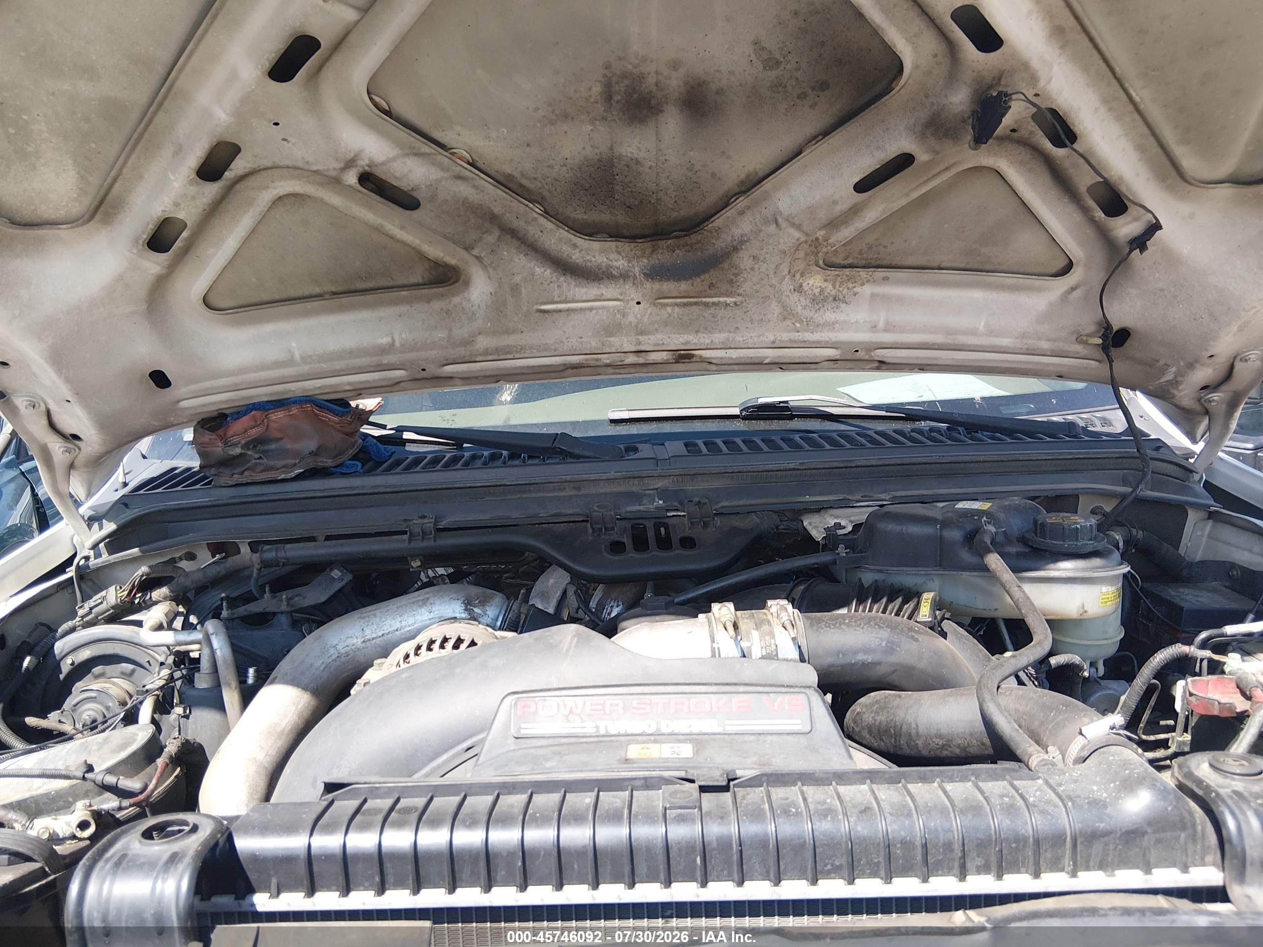2005 Ford F-250 Lariat/xl/xlt Белый vin: 1FTSW21P15EC22541