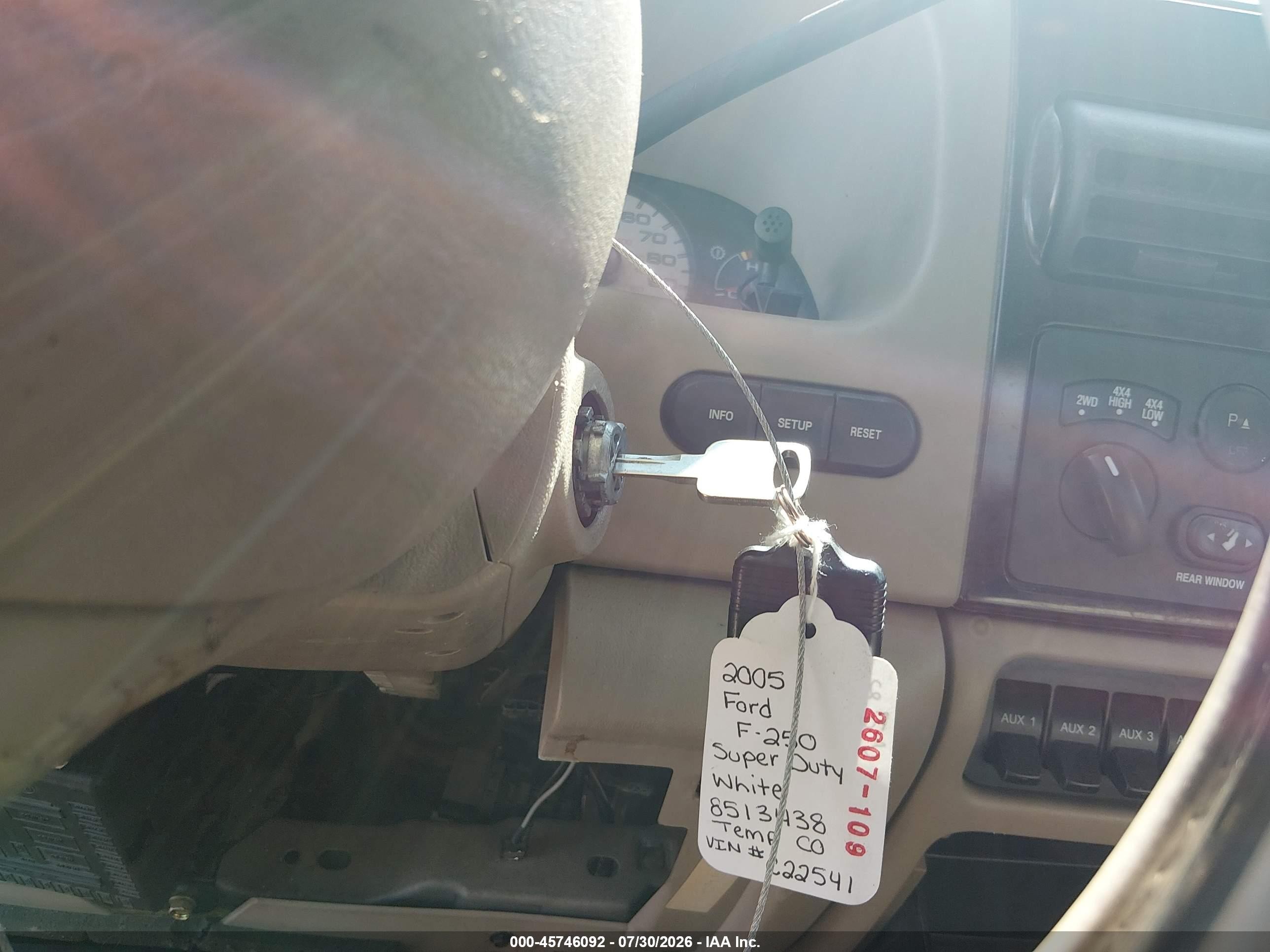2005 Ford F-250 Lariat/xl/xlt Белый vin: 1FTSW21P15EC22541