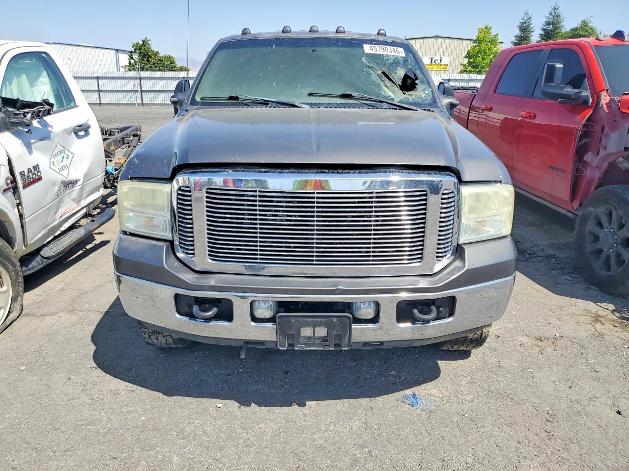 2005 Ford F250 Super Duty Gray vin: 1FTSW21P15EC78012