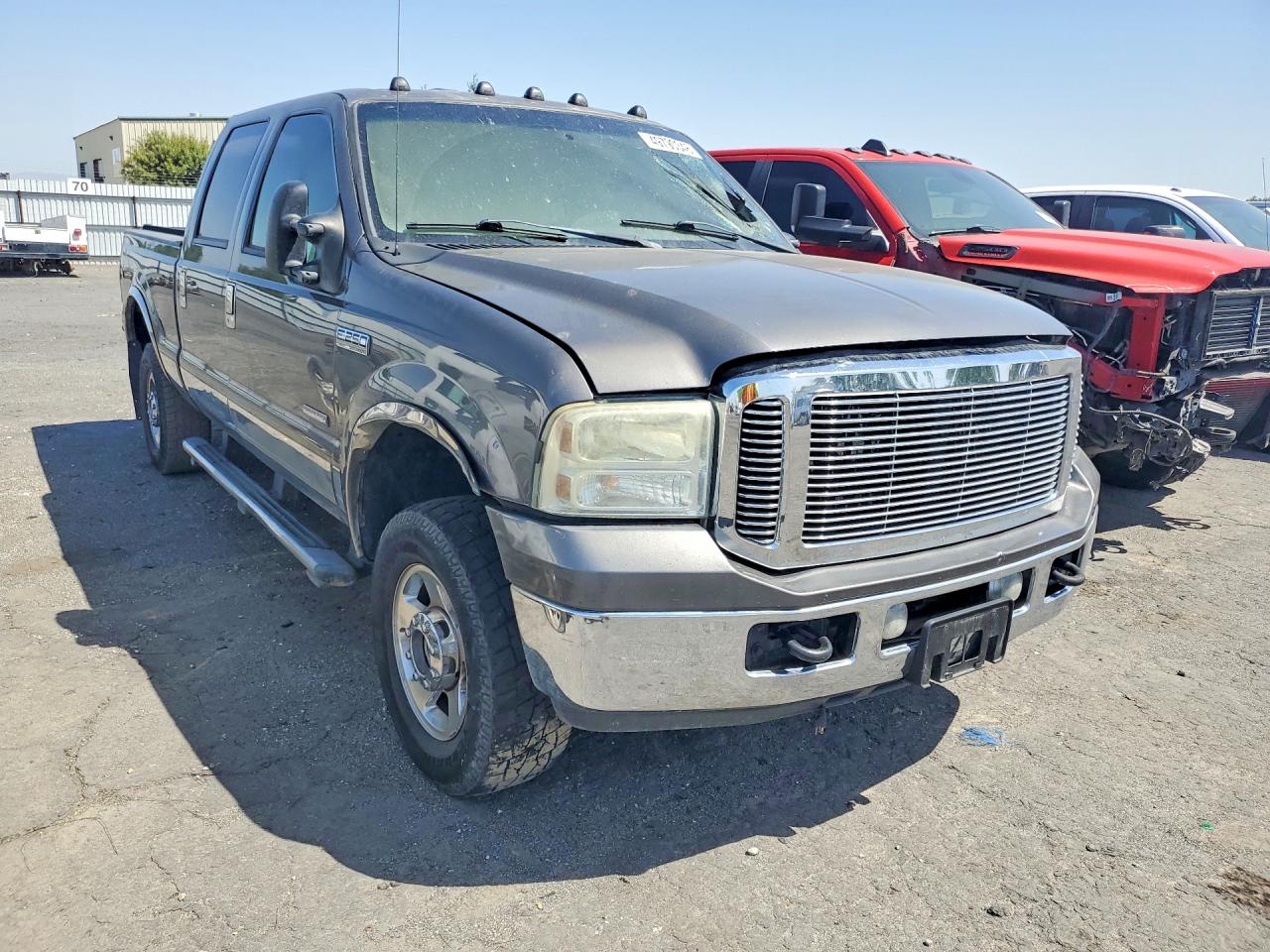 2005 Ford F250 Super Duty Gray vin: 1FTSW21P15EC78012