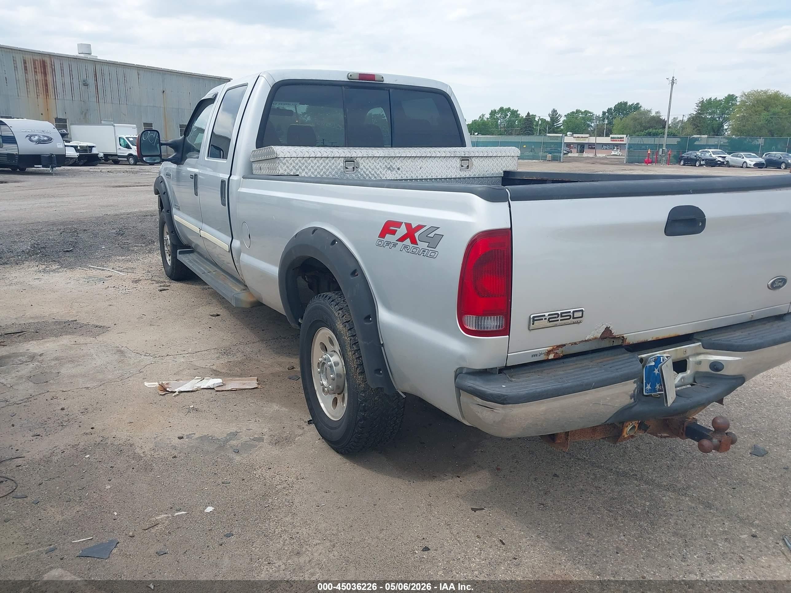 2006 Ford F-250 Lariat/xl/xlt Silver vin: 1FTSW21P16EA14483