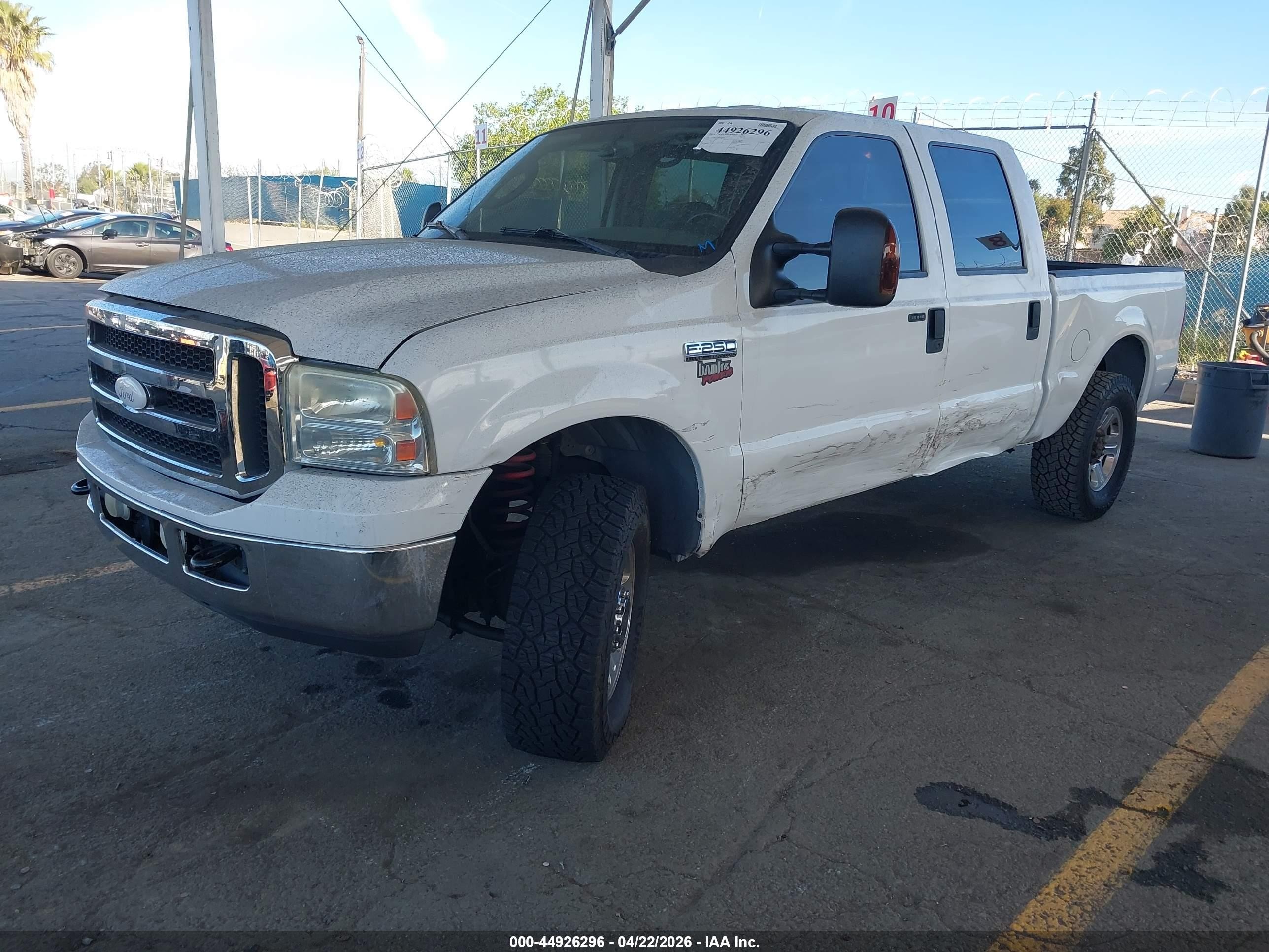 2006 Ford F-250 Lariat/xl/xlt White vin: 1FTSW21P16EC26509