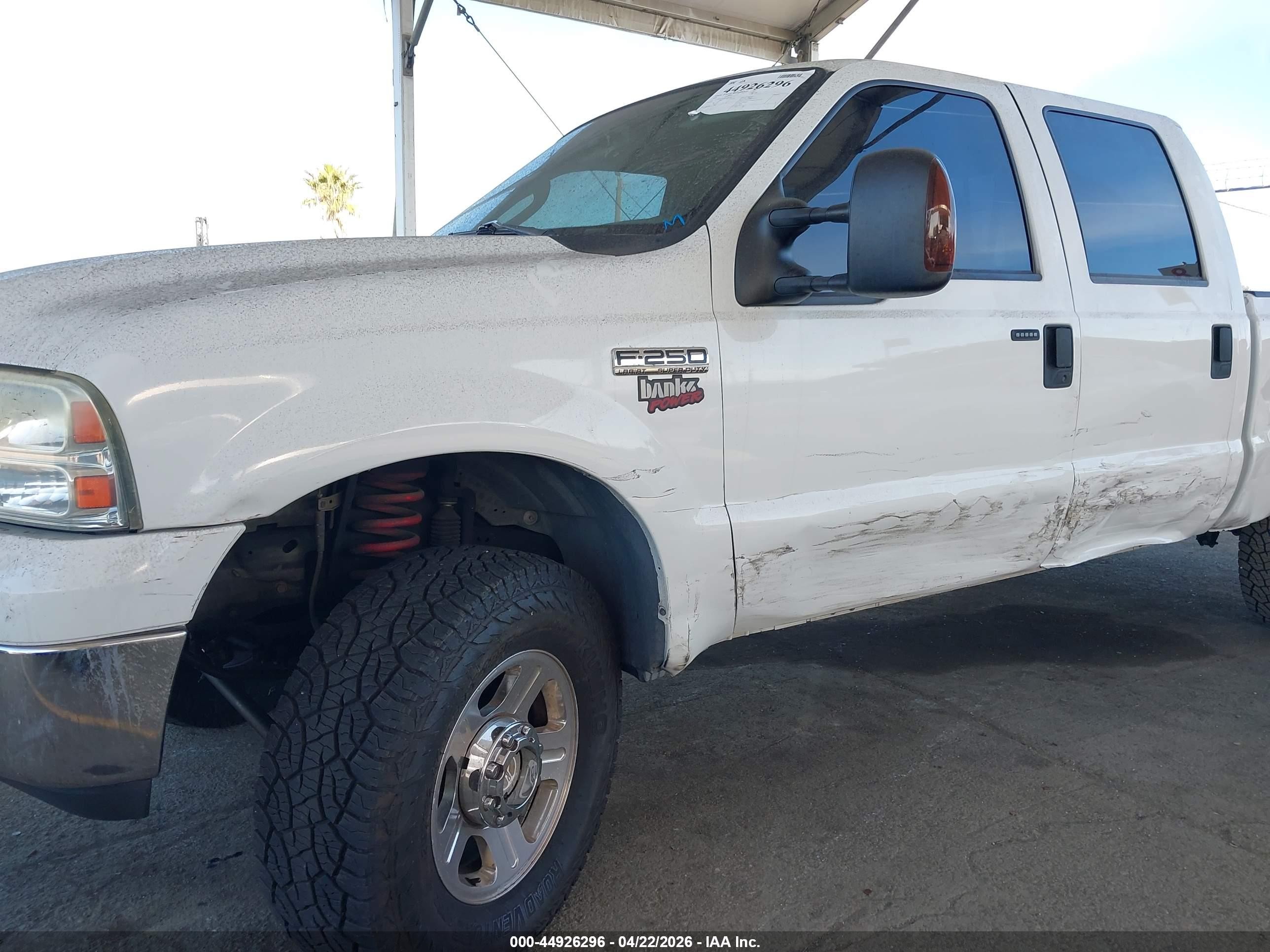 2006 Ford F-250 Lariat/xl/xlt White vin: 1FTSW21P16EC26509
