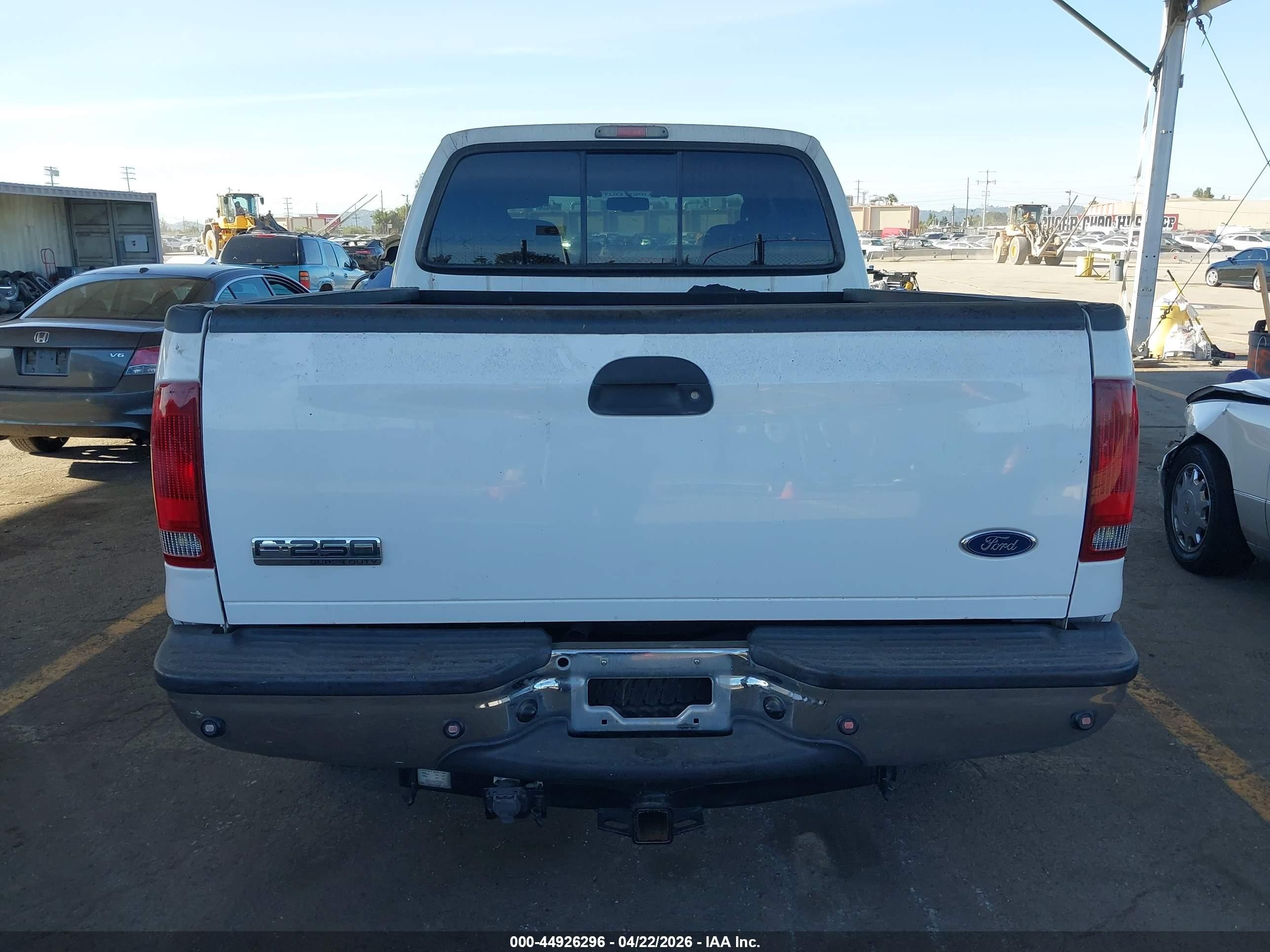 2006 Ford F-250 Lariat/xl/xlt White vin: 1FTSW21P16EC26509