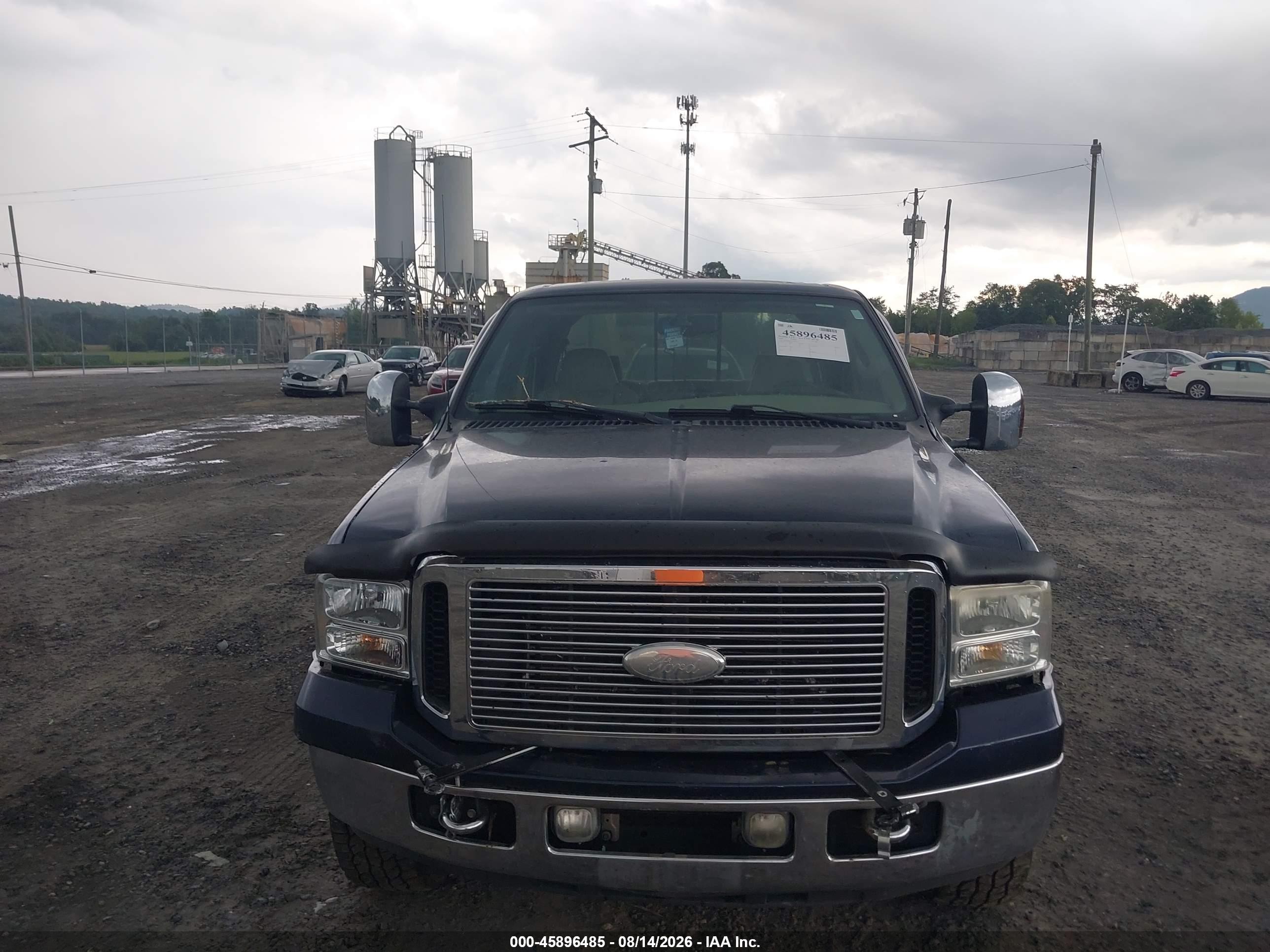 2006 Ford F-250 Lariat/xl/xlt Blue vin: 1FTSW21P16EC82434