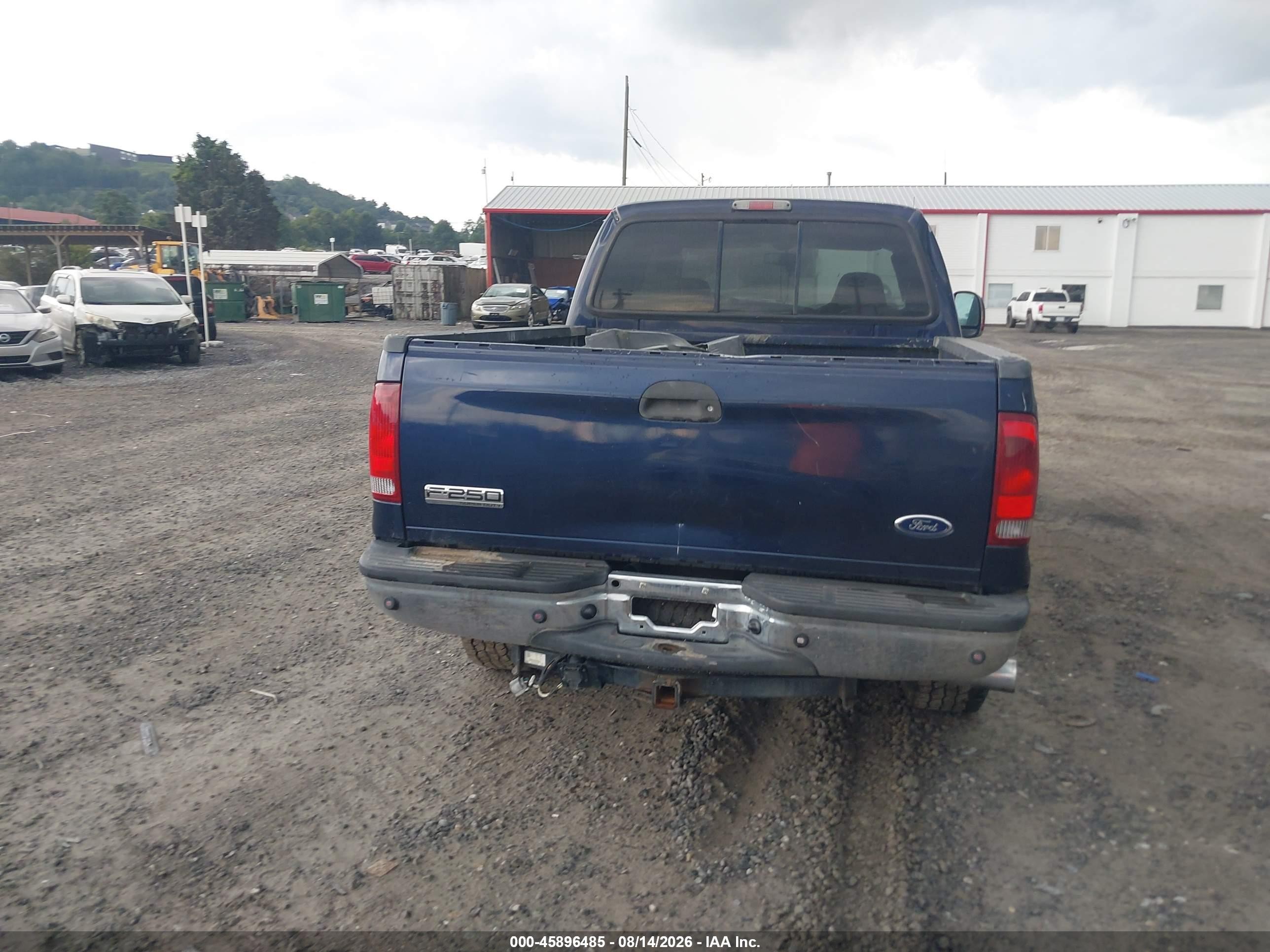 2006 Ford F-250 Lariat/xl/xlt Blue vin: 1FTSW21P16EC82434