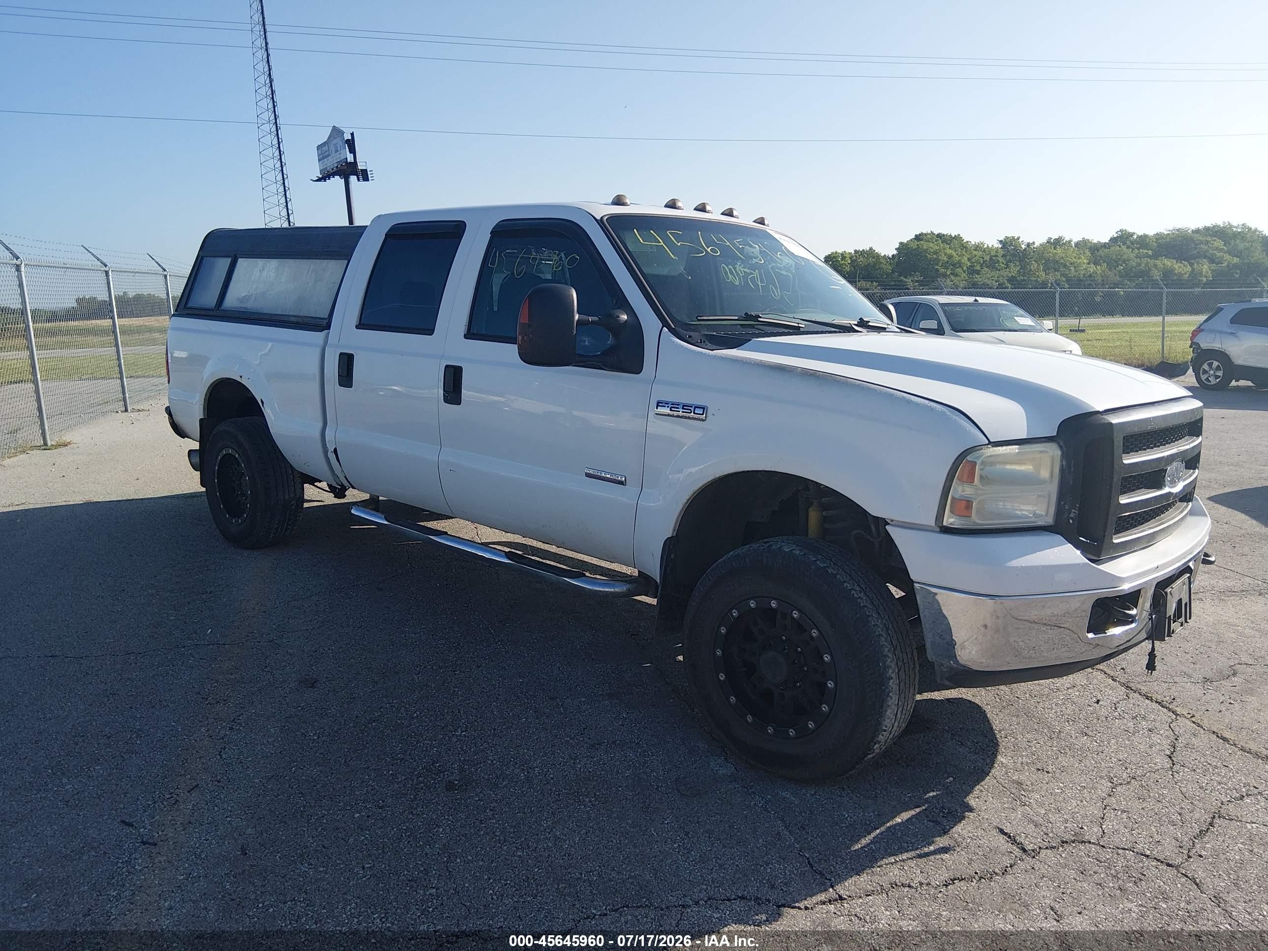 2006 Ford F-250 Lariat/xl/xlt White vin: 1FTSW21P16EC86144