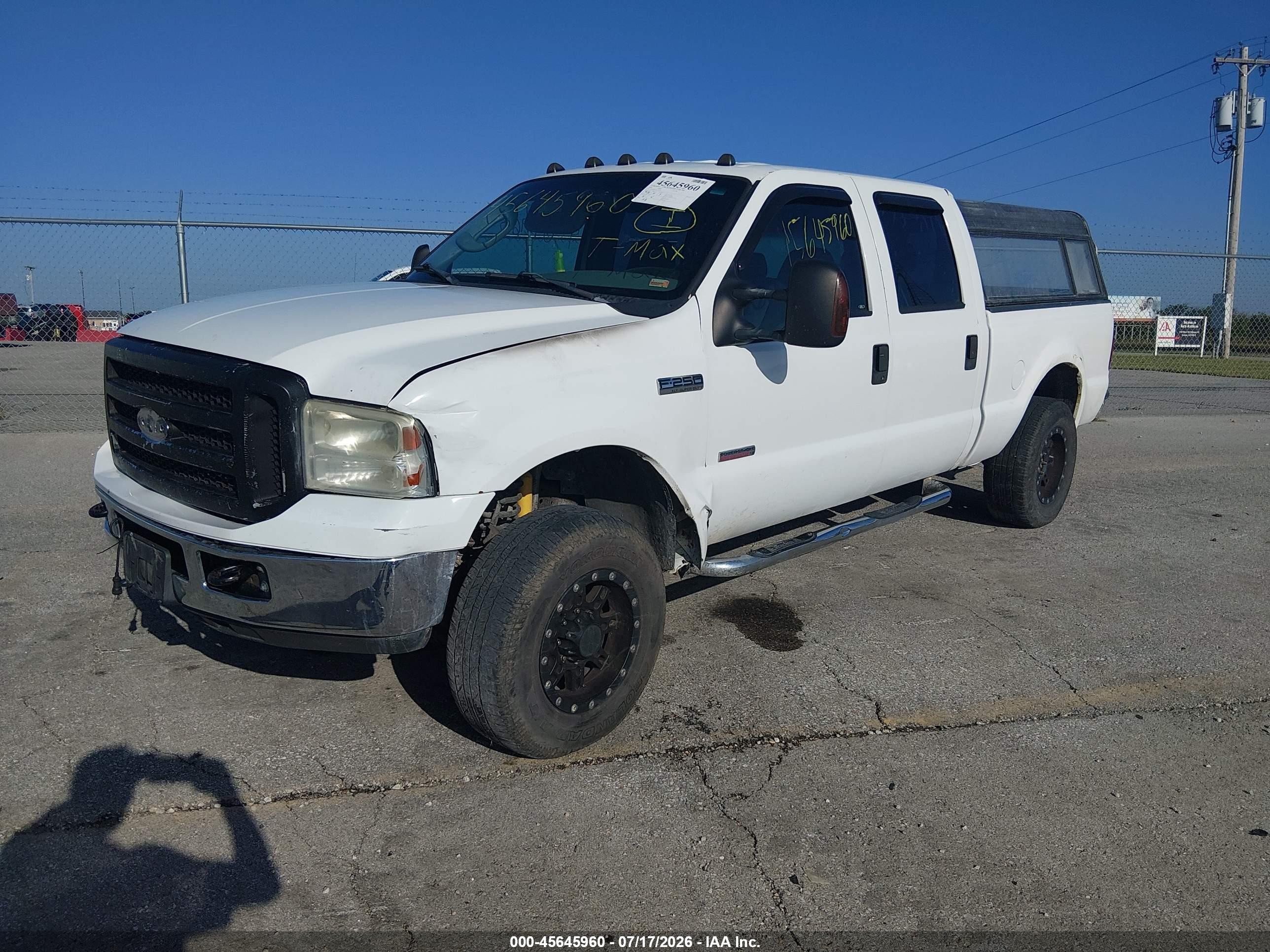 2006 Ford F-250 Lariat/xl/xlt White vin: 1FTSW21P16EC86144
