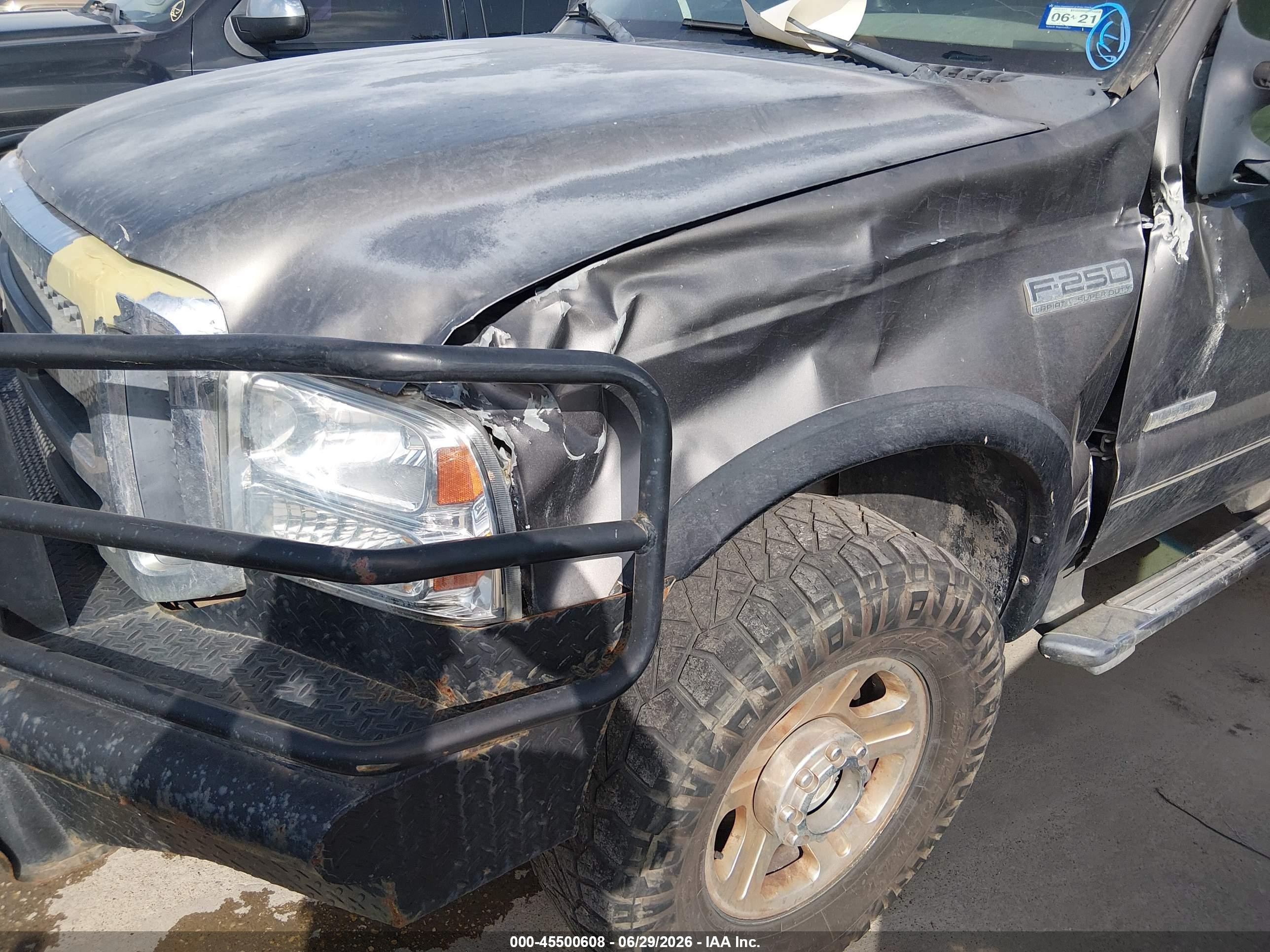2006 Ford F-250 Lariat/xl/xlt Серый vin: 1FTSW21P16ED78077