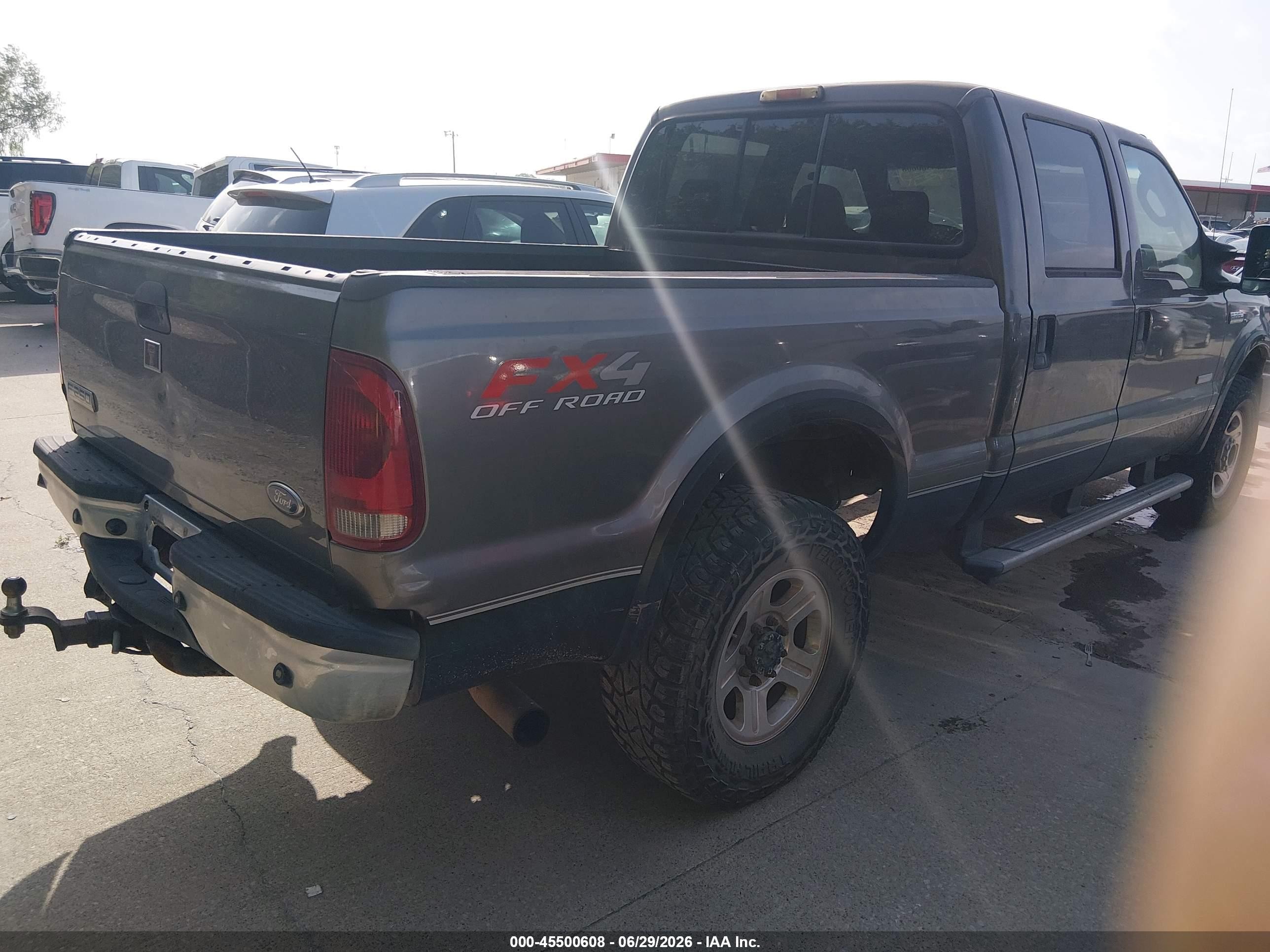 2006 Ford F-250 Lariat/xl/xlt Серый vin: 1FTSW21P16ED78077
