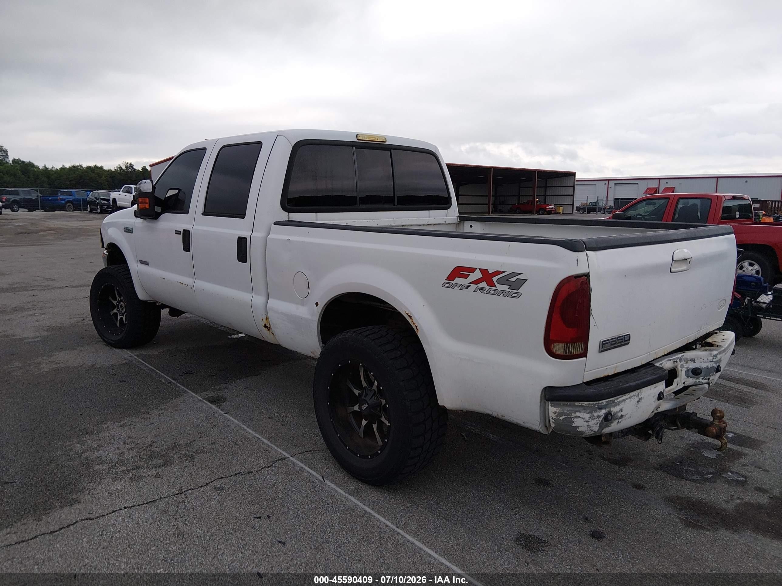 2006 Ford F-250 Lariat/xl/xlt White vin: 1FTSW21P16ED81822