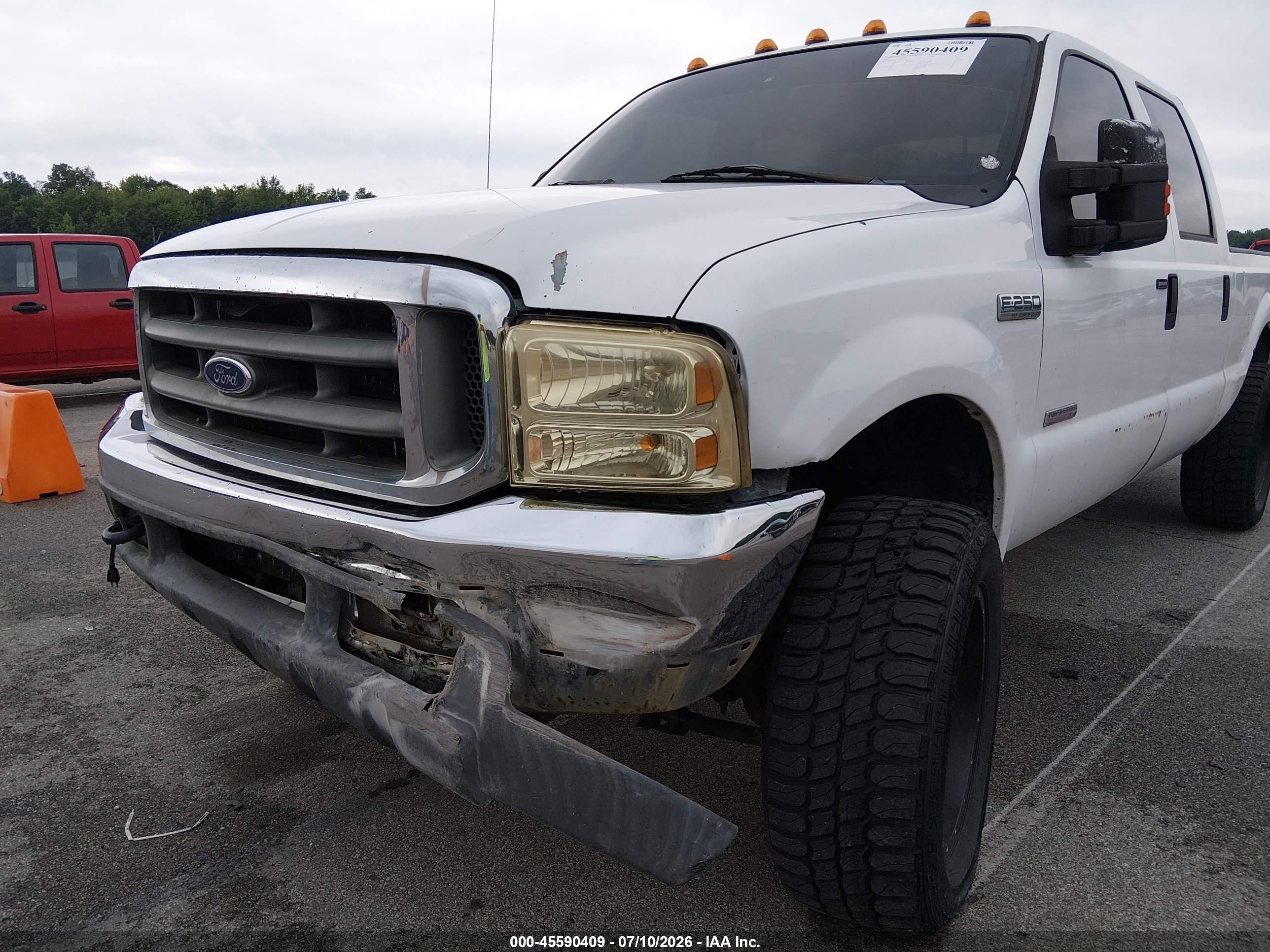 2006 Ford F-250 Lariat/xl/xlt White vin: 1FTSW21P16ED81822