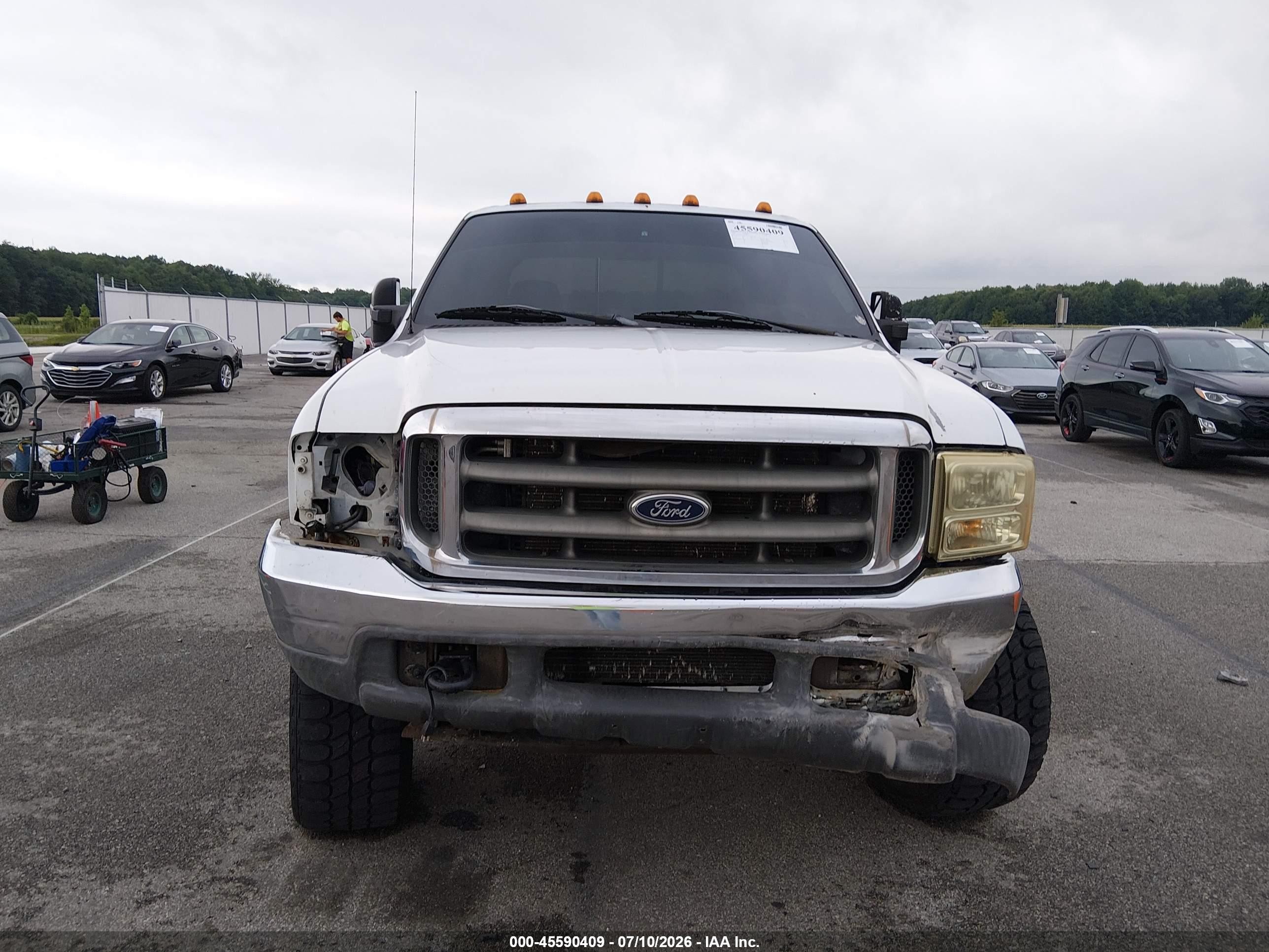 2006 Ford F-250 Lariat/xl/xlt White vin: 1FTSW21P16ED81822