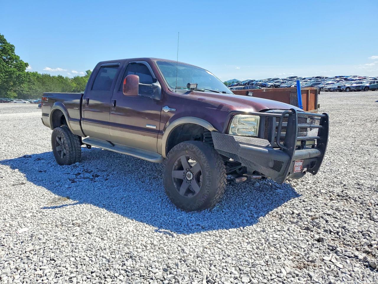 2007 Ford F250 Super Duty Burgundy vin: 1FTSW21P17EA03954