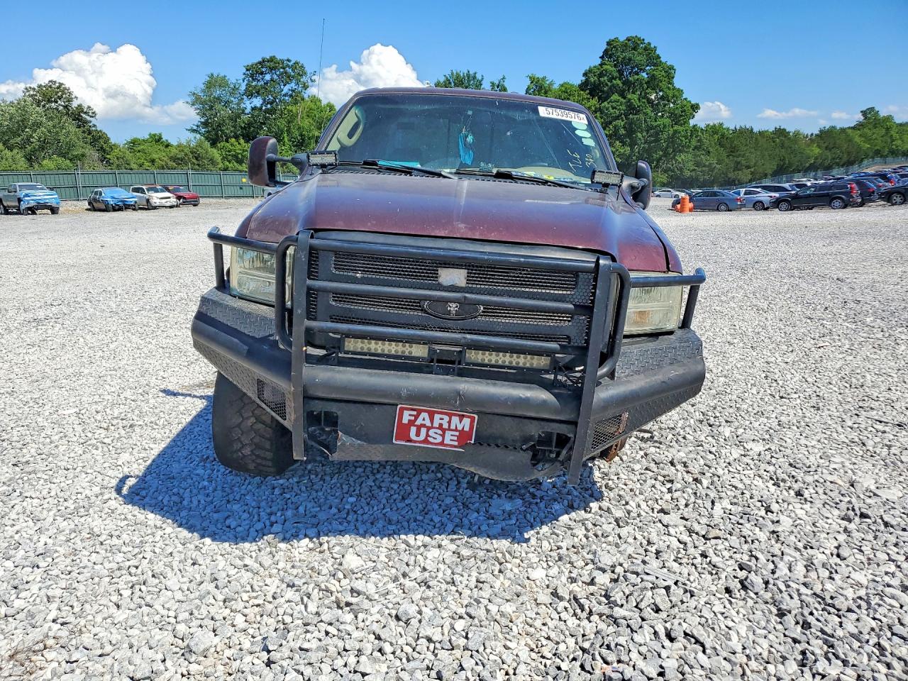 2007 Ford F250 Super Duty Burgundy vin: 1FTSW21P17EA03954