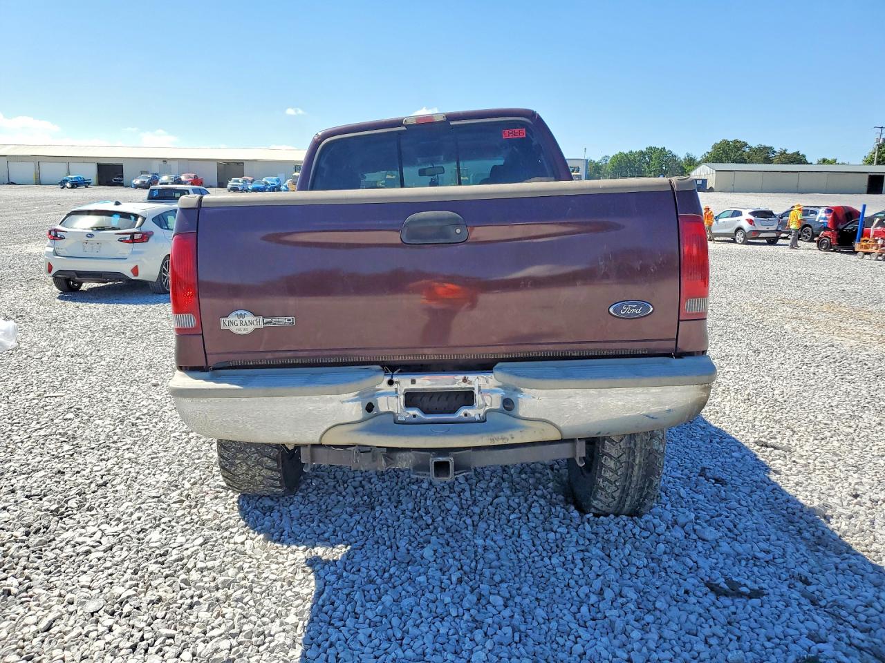 2007 Ford F250 Super Duty Burgundy vin: 1FTSW21P17EA03954