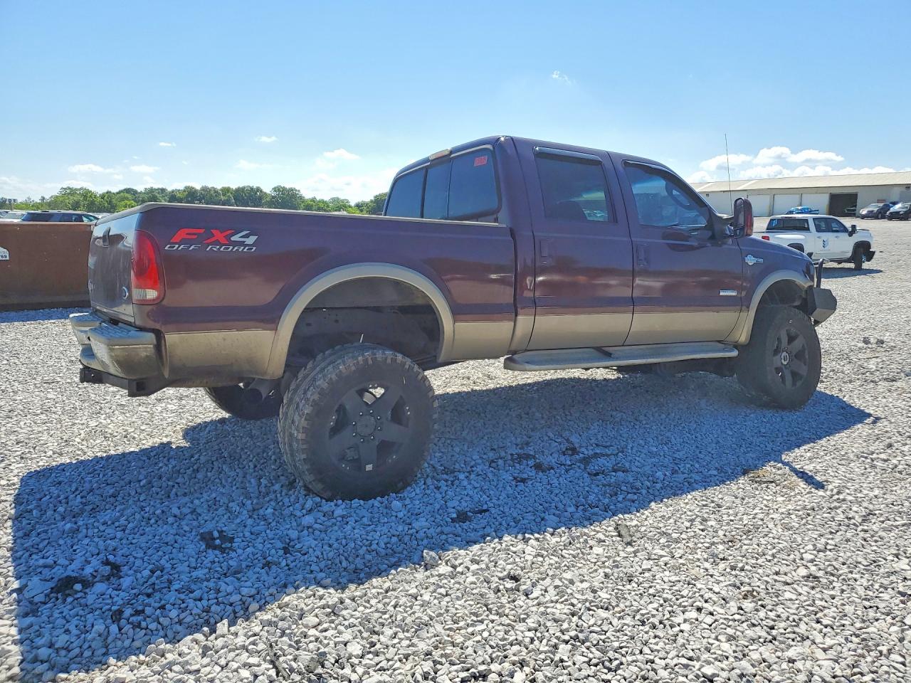 2007 Ford F250 Super Duty Burgundy vin: 1FTSW21P17EA03954