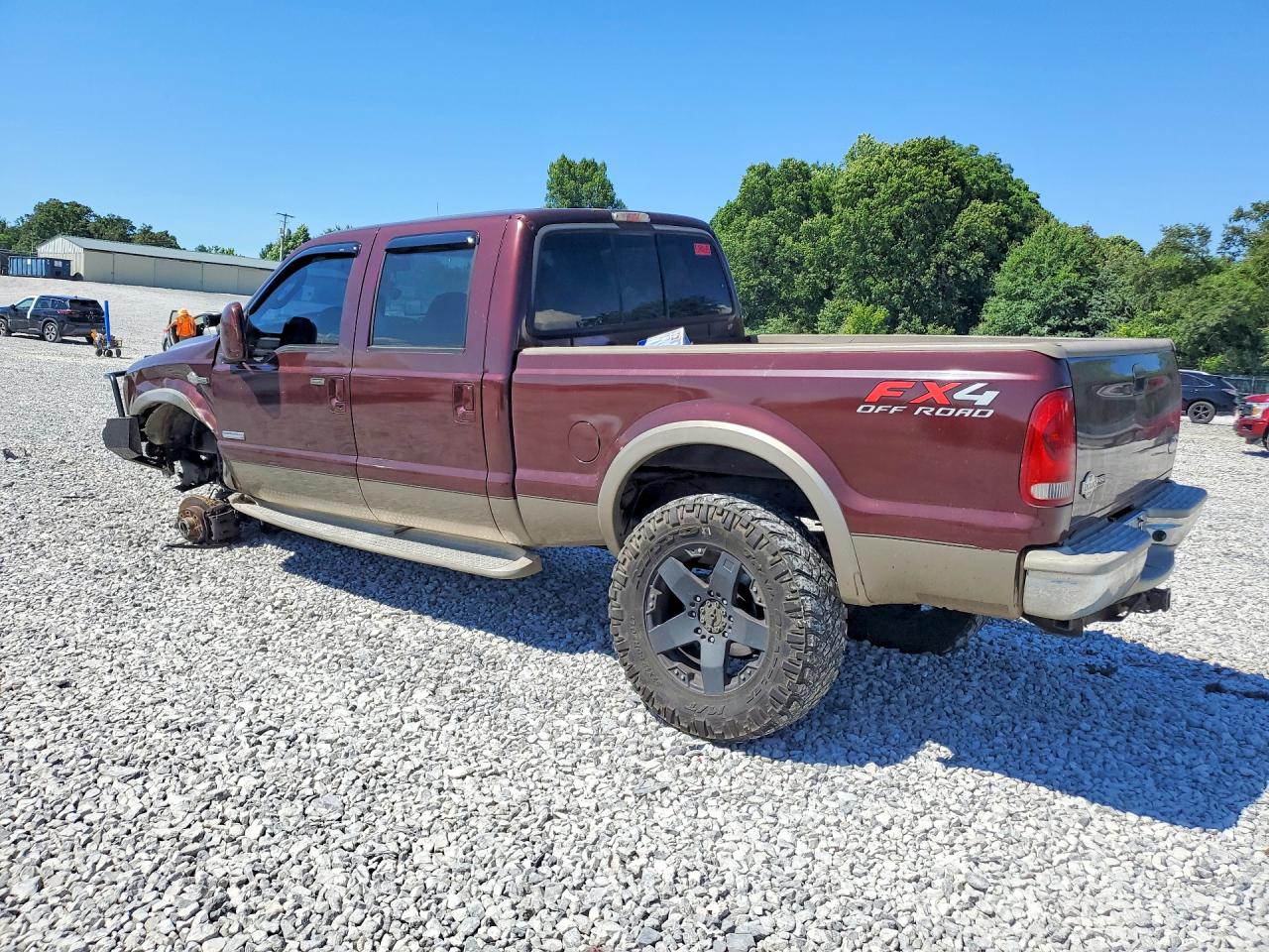 2007 Ford F250 Super Duty Burgundy vin: 1FTSW21P17EA03954