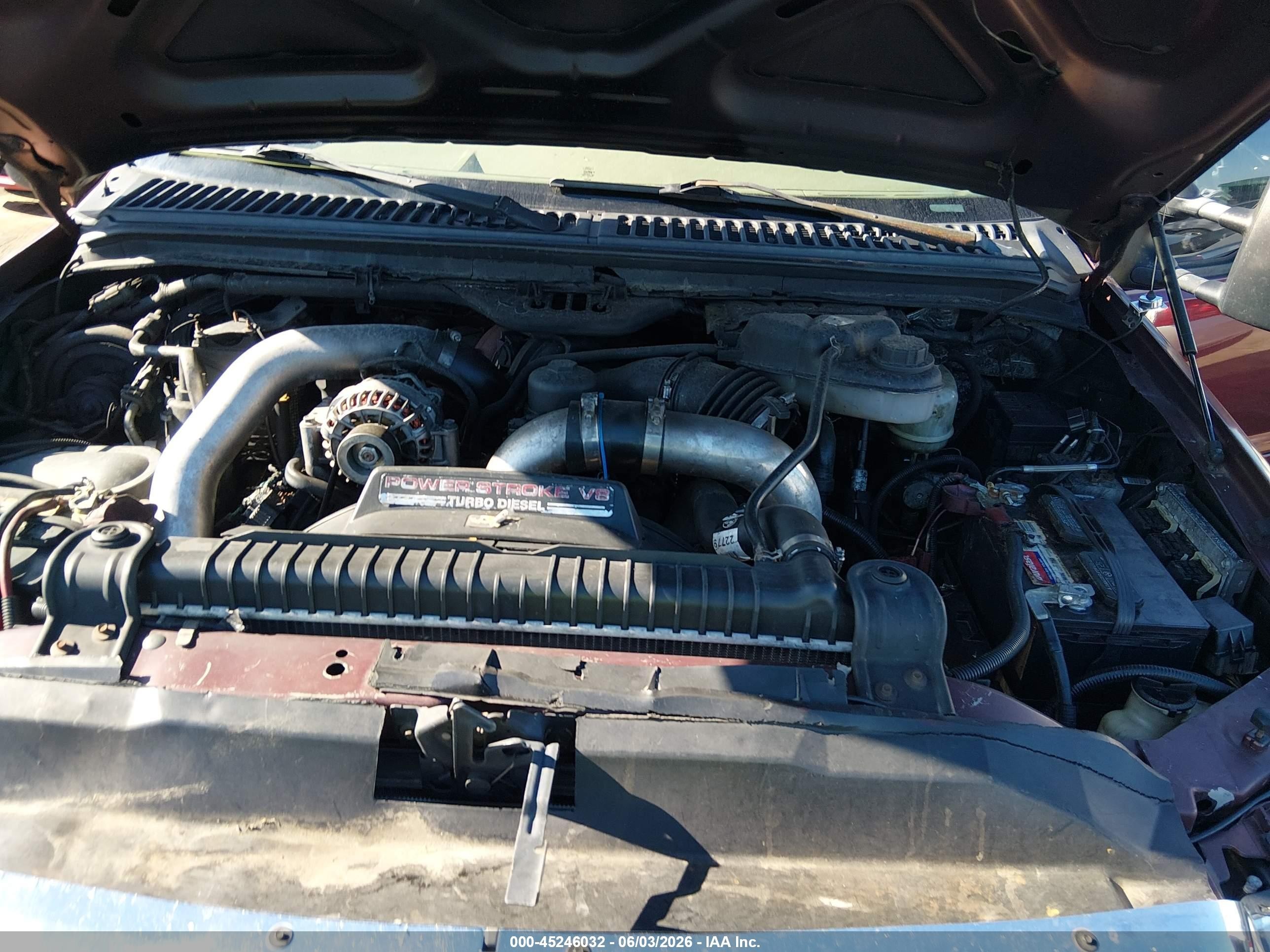 2005 Ford F-250 Lariat/xl/xlt Burgundy vin: 1FTSW21P25EA05306
