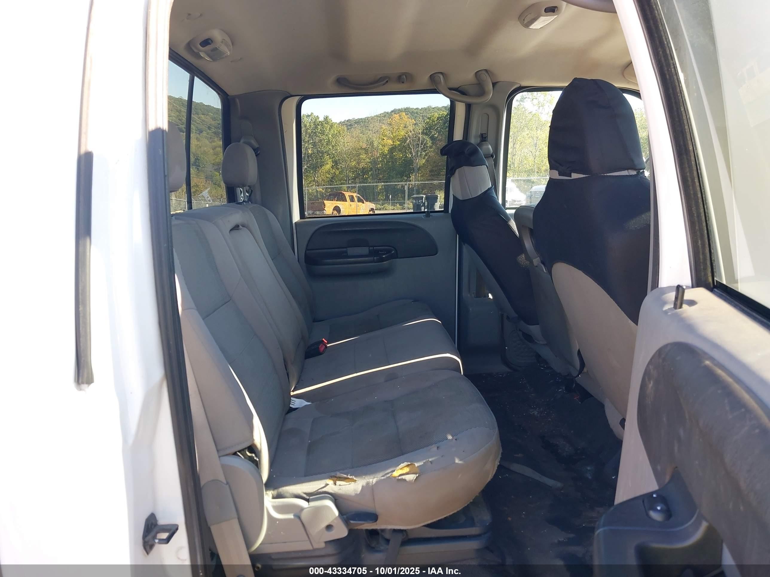 2005 Ford F-250   White vin: 1FTSW21P25EA76604