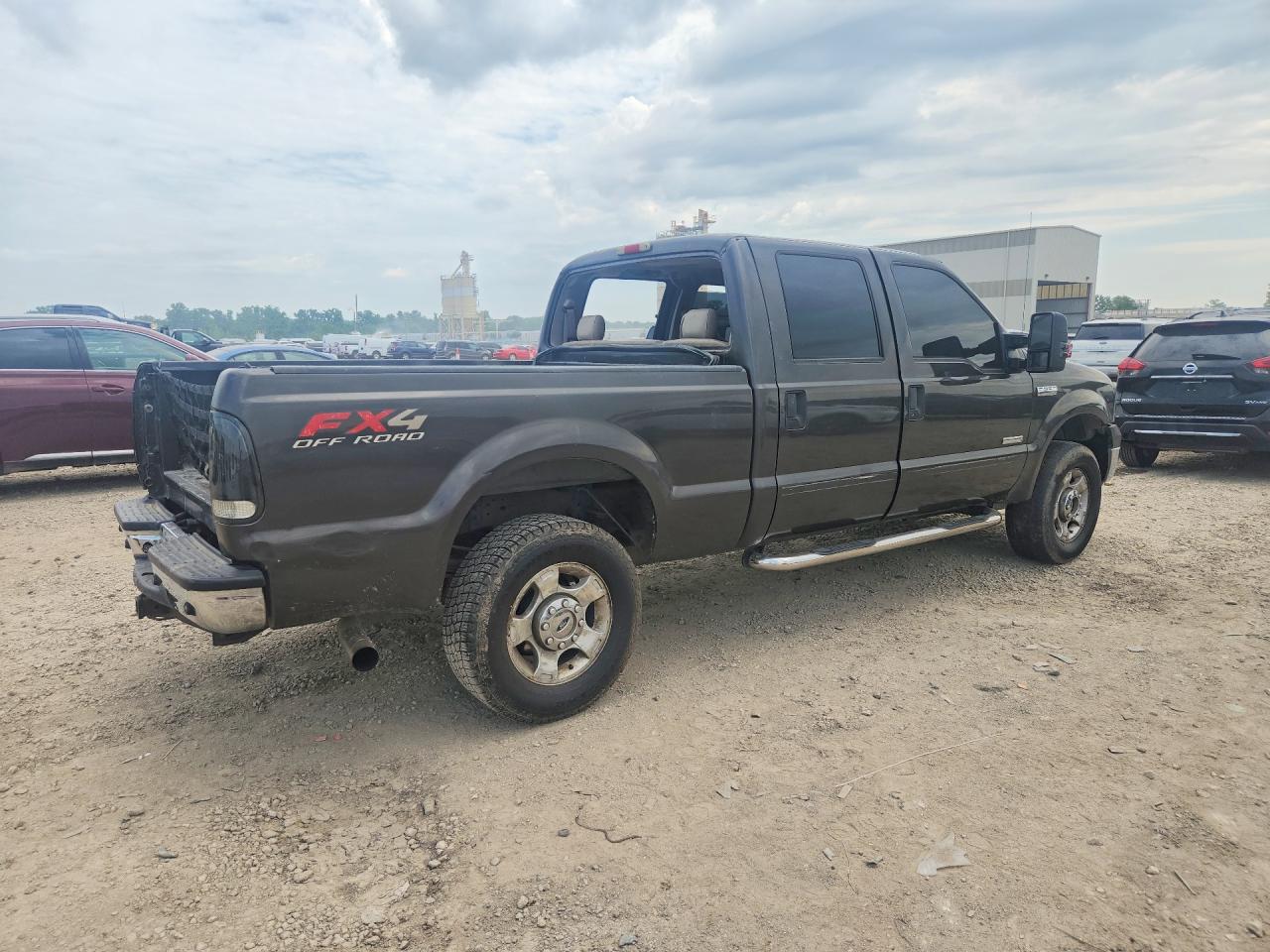 2005 Ford F250 Super Duty Gray vin: 1FTSW21P25EC94252