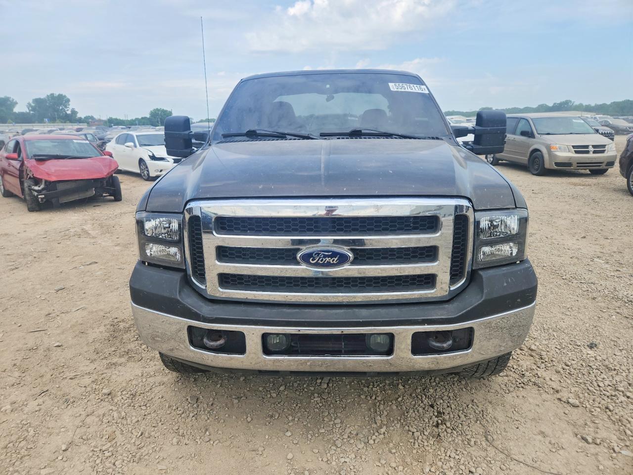 2005 Ford F250 Super Duty Gray vin: 1FTSW21P25EC94252