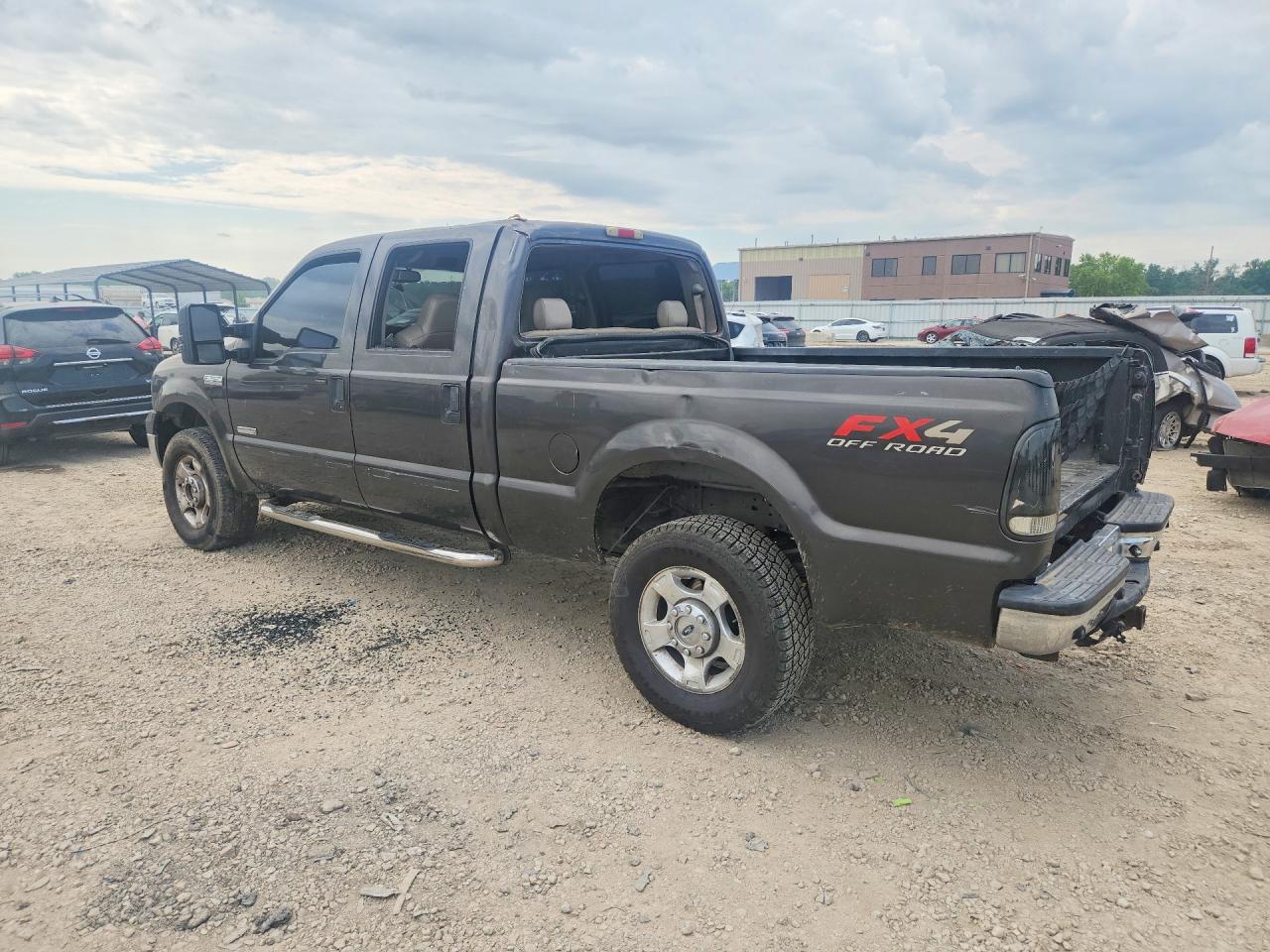 2005 Ford F250 Super Duty Gray vin: 1FTSW21P25EC94252