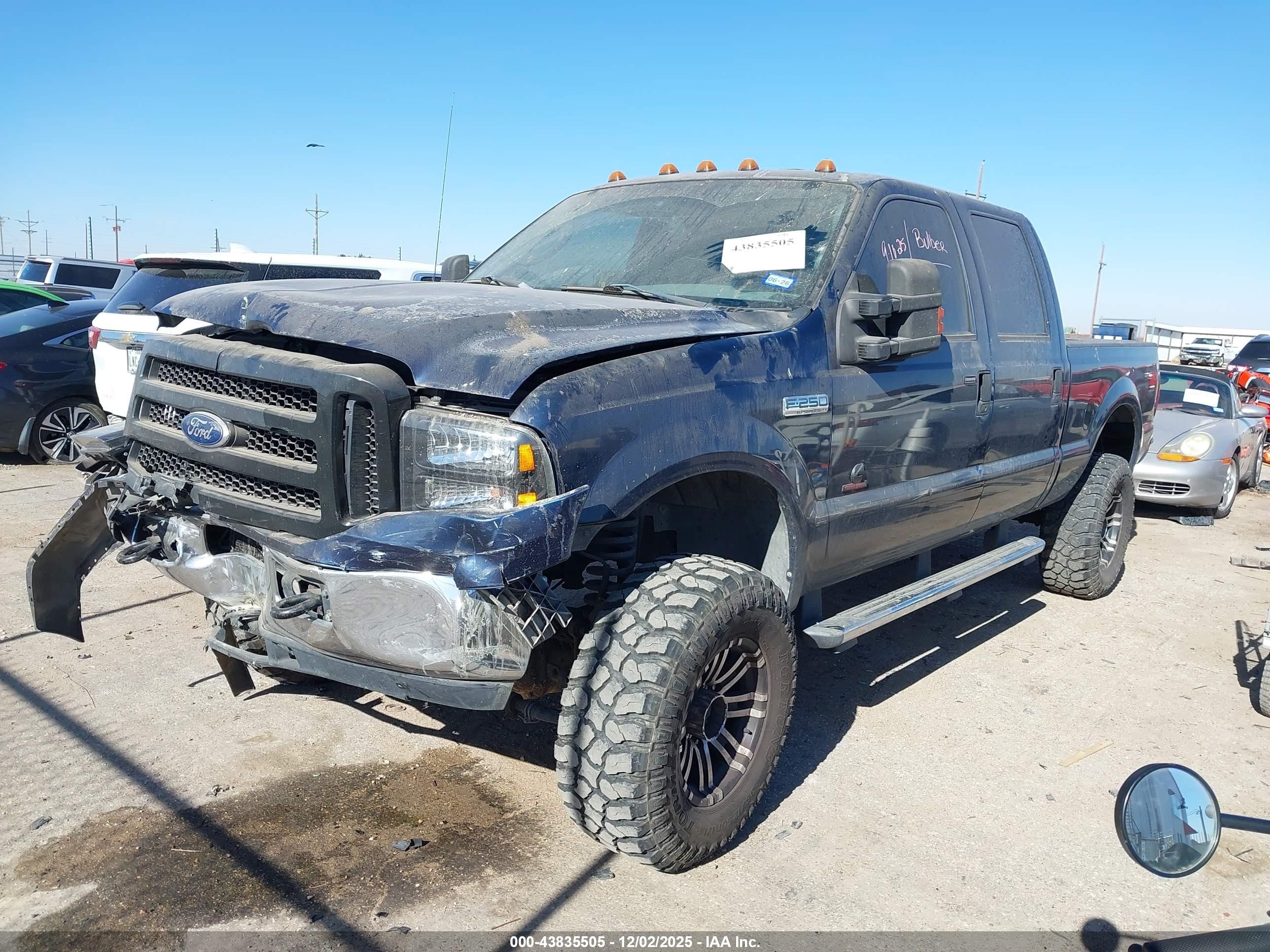 2006 Ford F-250 Lariat/xl/xlt Dark Blue vin: 1FTSW21P26EA36914