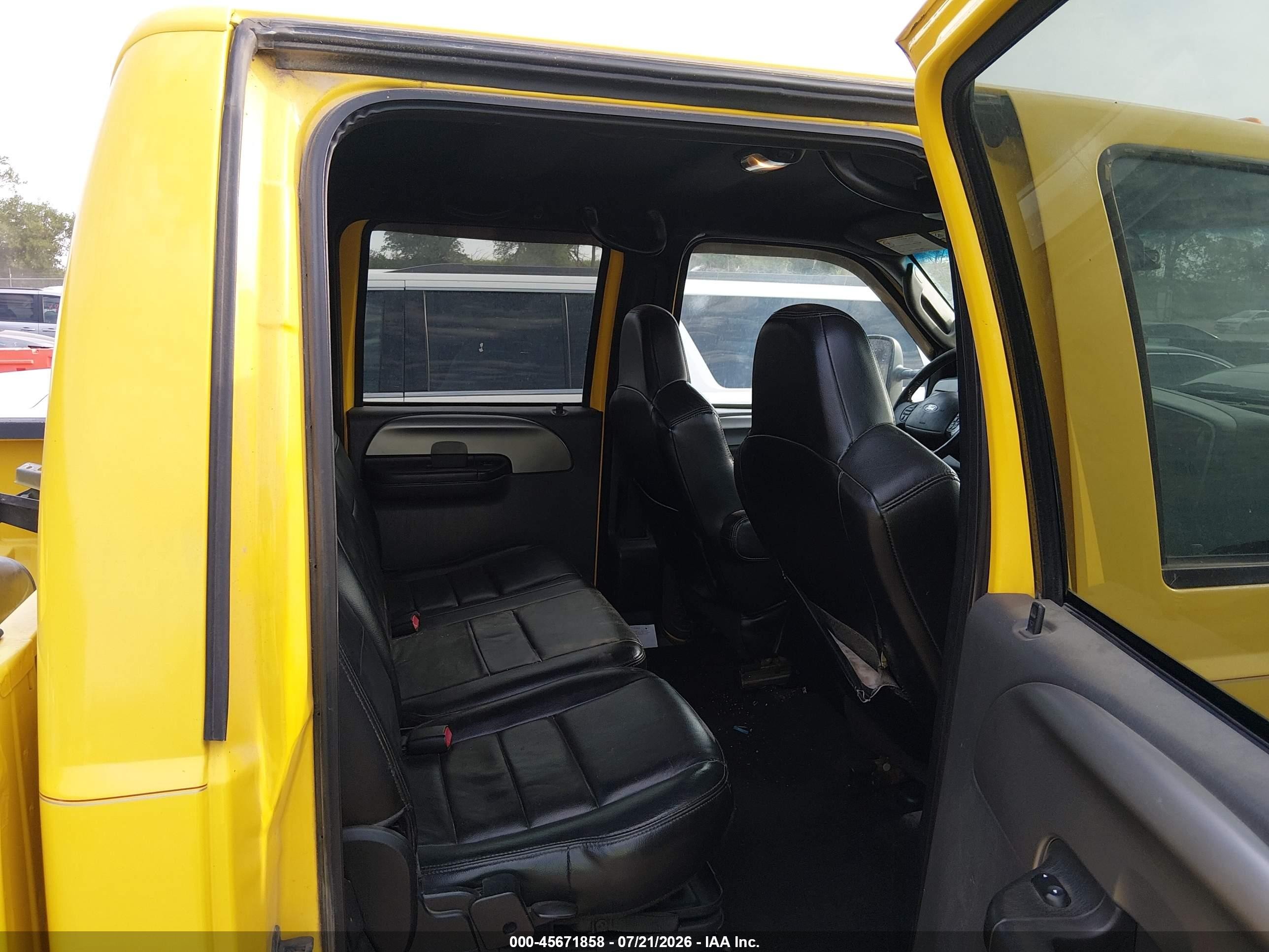 2006 Ford F-250 Lariat/xl/xlt Yellow vin: 1FTSW21P26EB23020