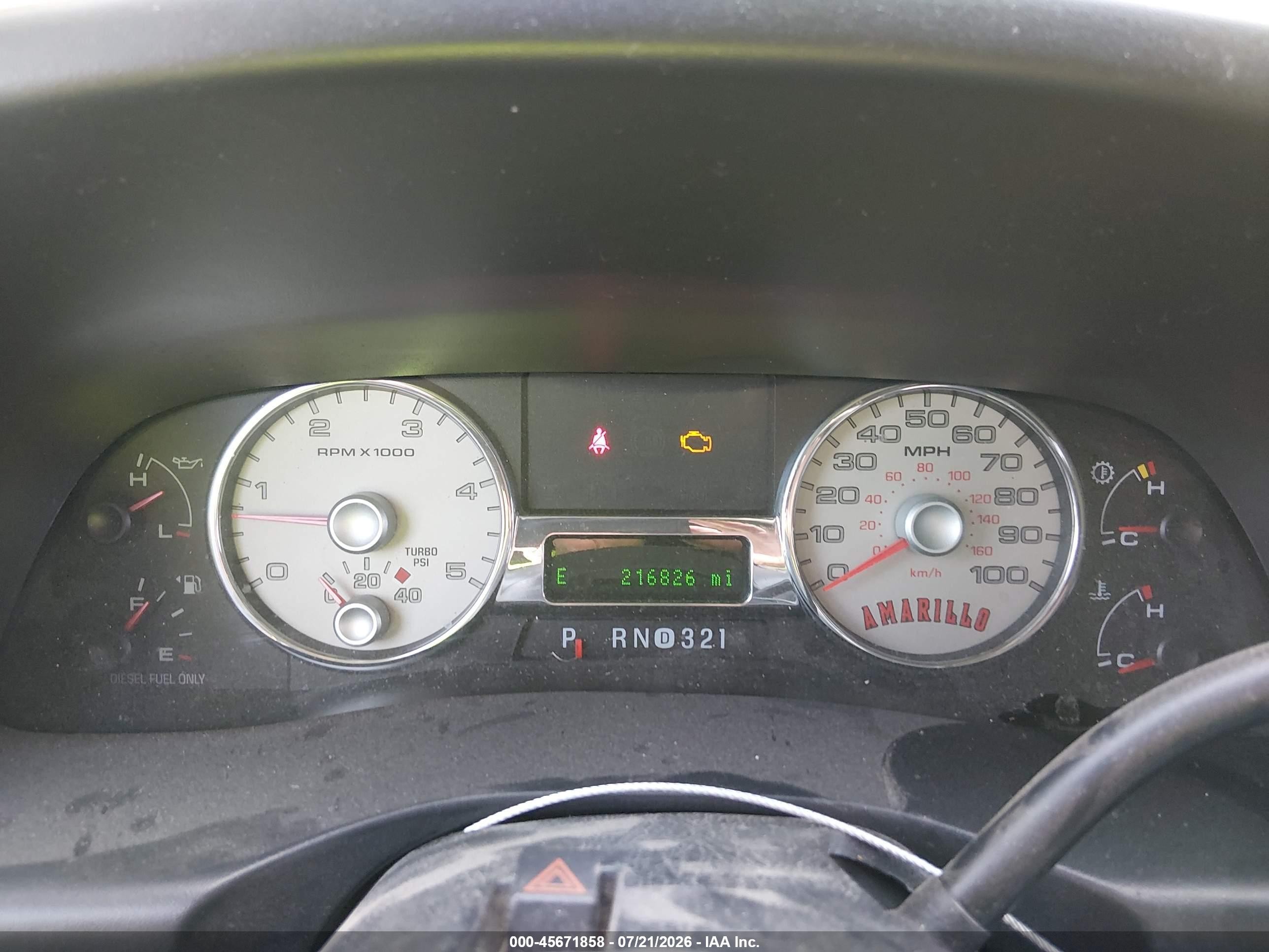 2006 Ford F-250 Lariat/xl/xlt Yellow vin: 1FTSW21P26EB23020