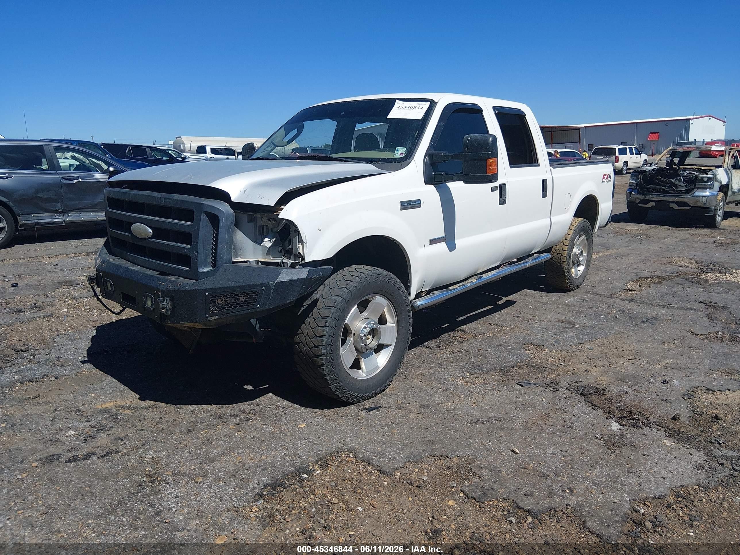 2007 Ford F-250 Lariat/xl/xlt White vin: 1FTSW21P27EA38437