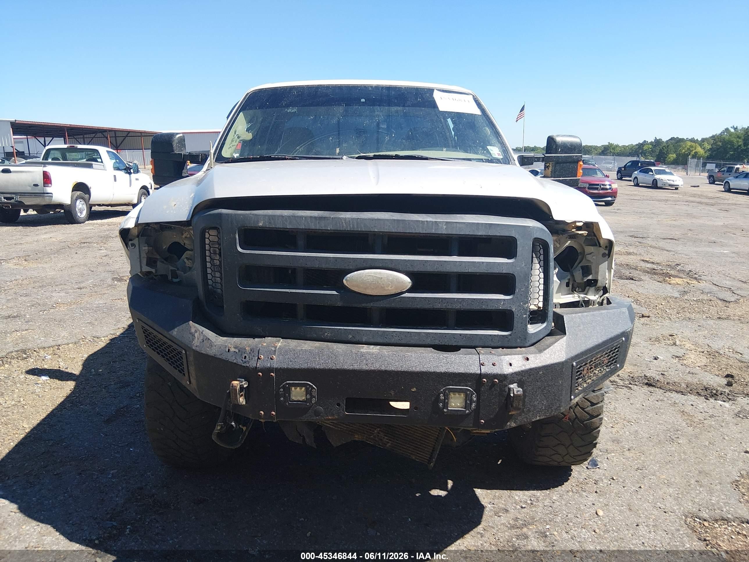 2007 Ford F-250 Lariat/xl/xlt White vin: 1FTSW21P27EA38437