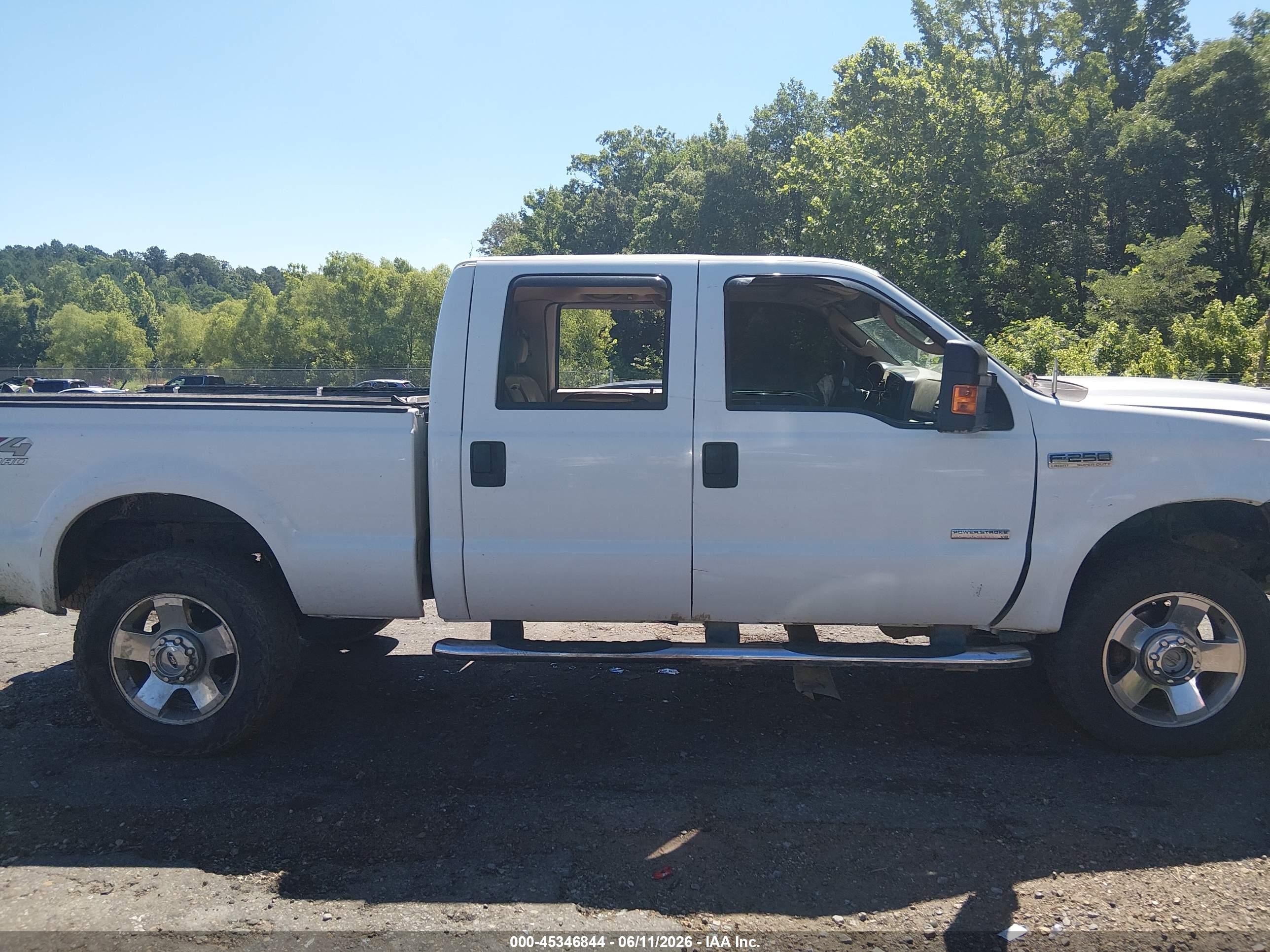 2007 Ford F-250 Lariat/xl/xlt White vin: 1FTSW21P27EA38437