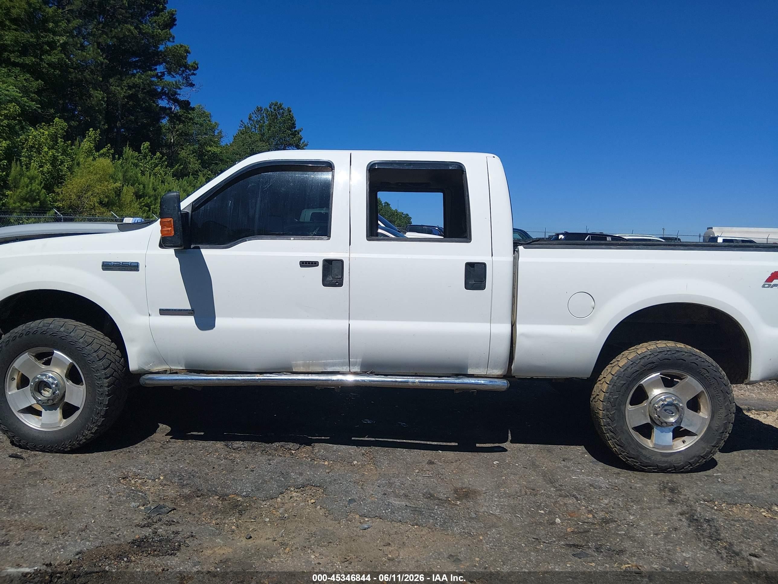 2007 Ford F-250 Lariat/xl/xlt White vin: 1FTSW21P27EA38437