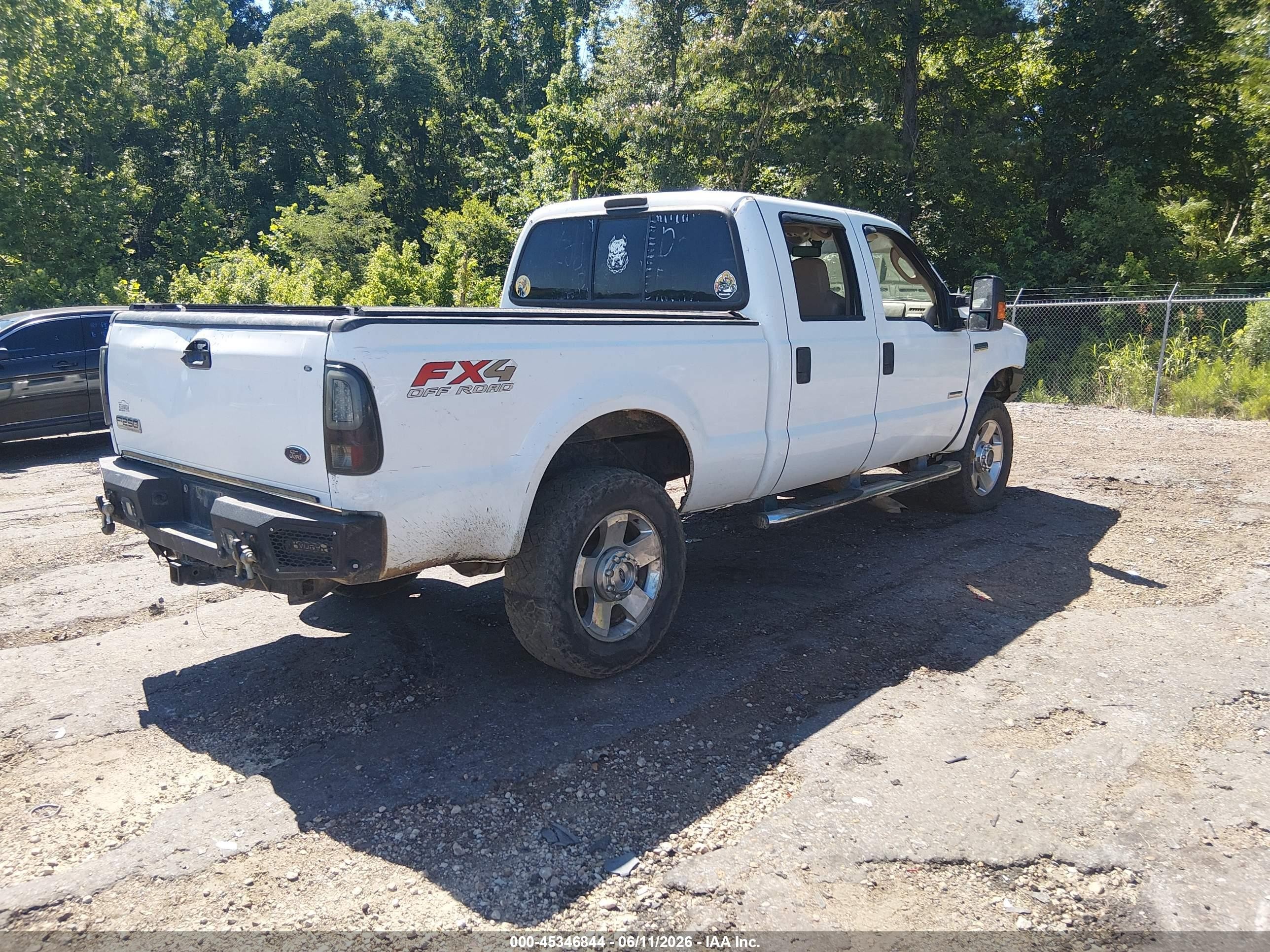 2007 Ford F-250 Lariat/xl/xlt White vin: 1FTSW21P27EA38437